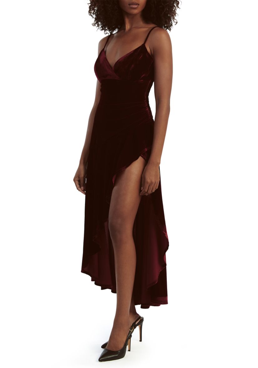 Womens Sorella Velour Midi Dress