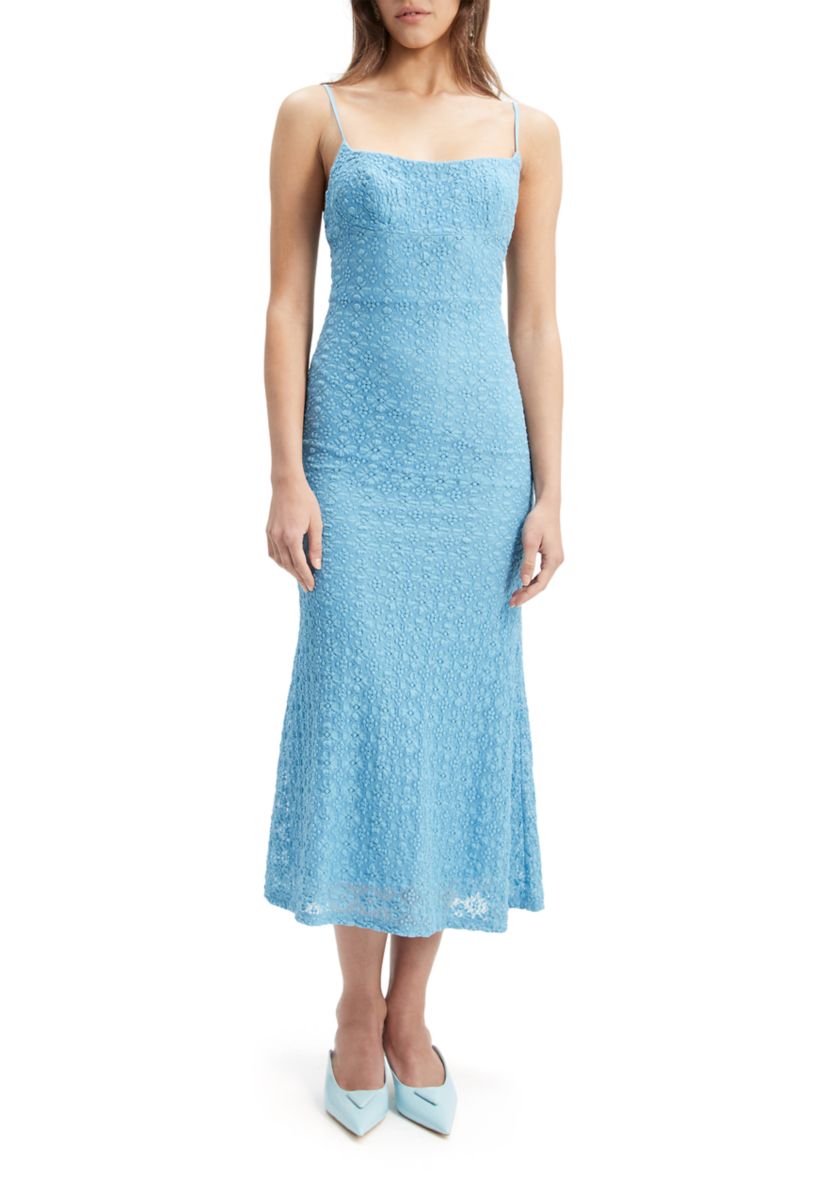 Womens Adoni Mesh Midi Dress