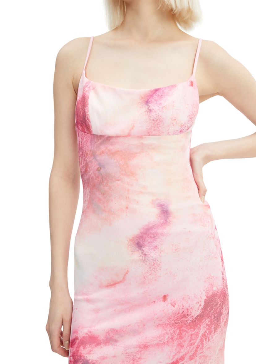 Womens Adoni Printed Mesh Midi Dress