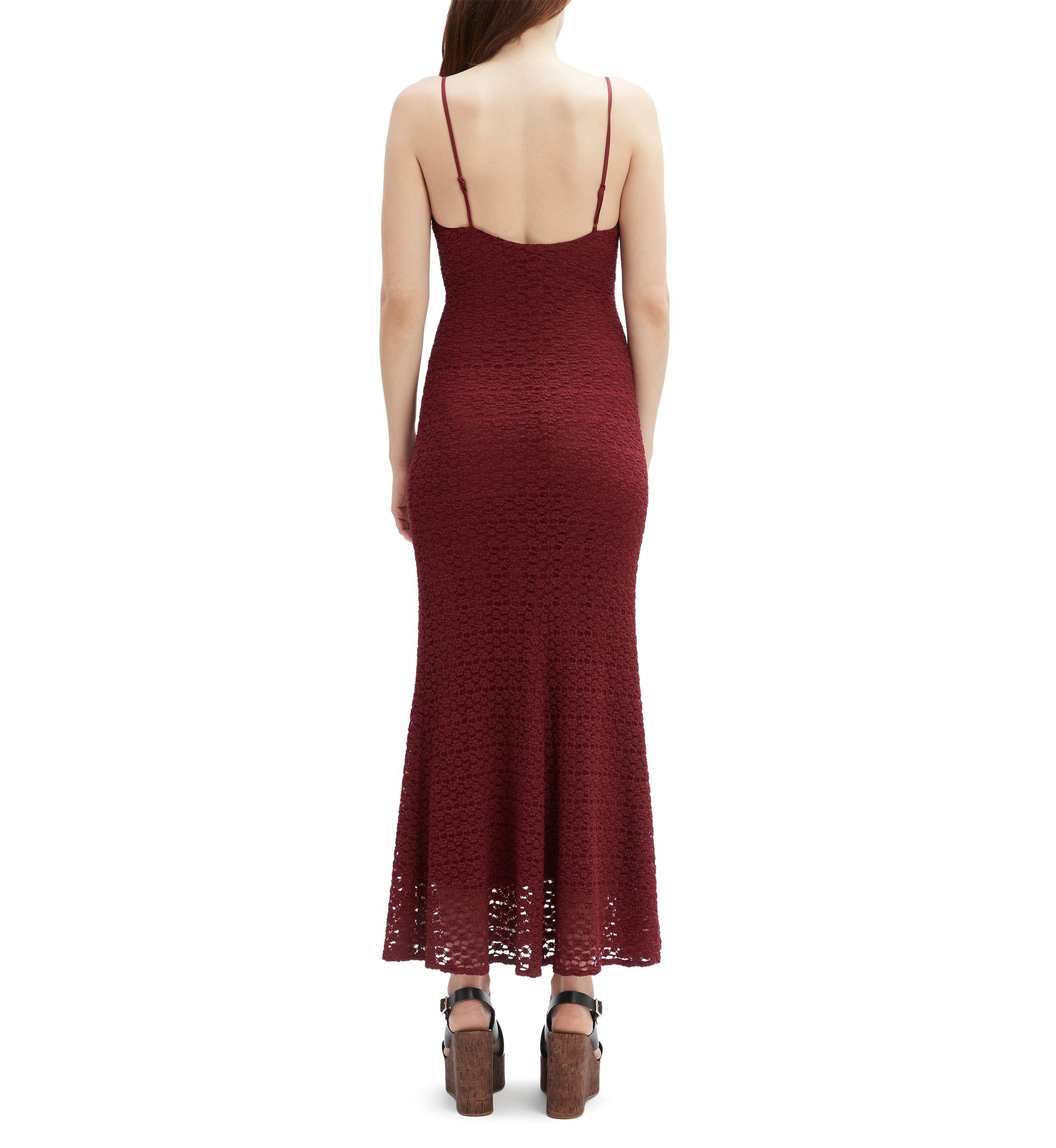 Womens Louisa Mesh Midi Dress