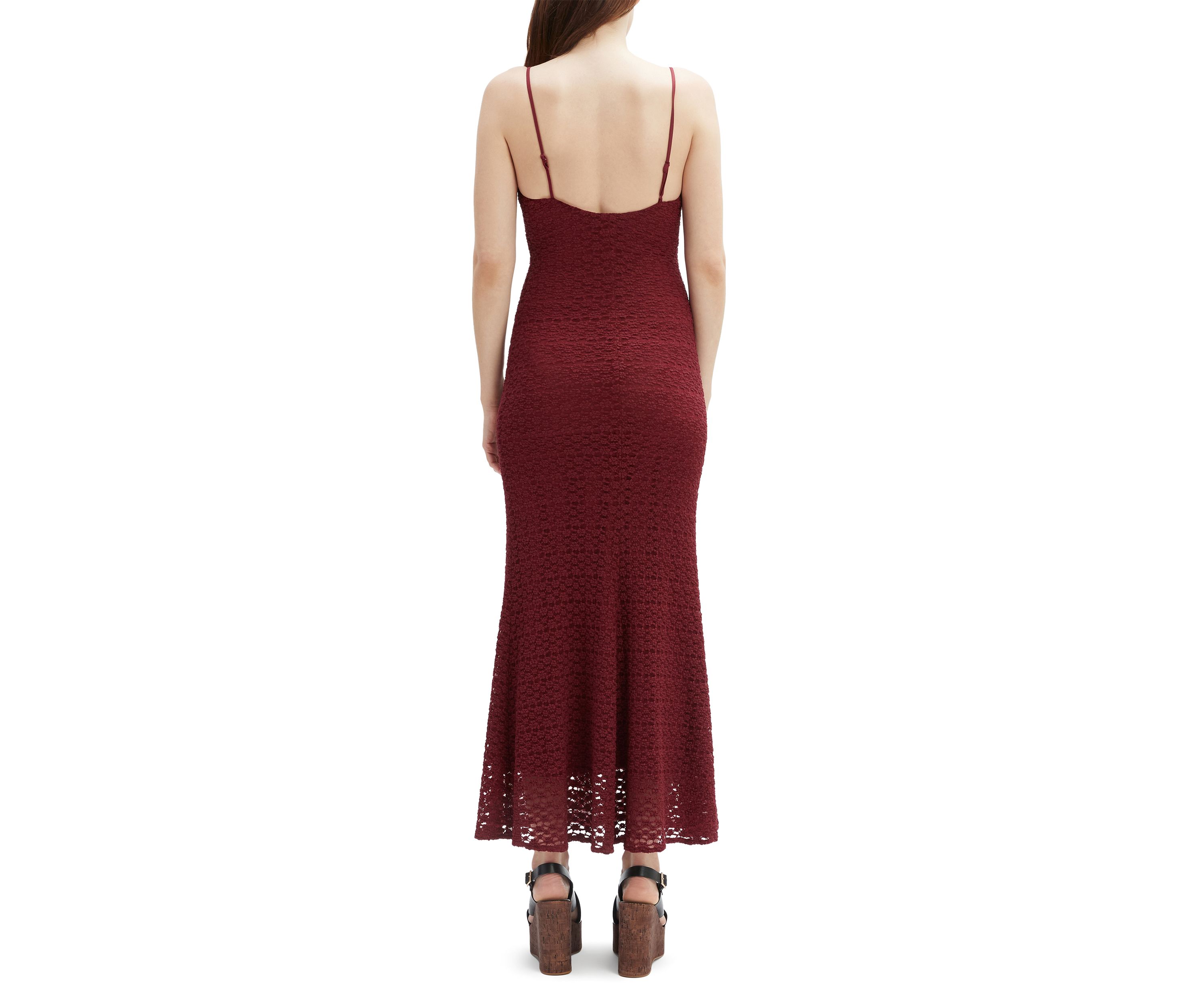 Womens Louisa Mesh Midi Dress