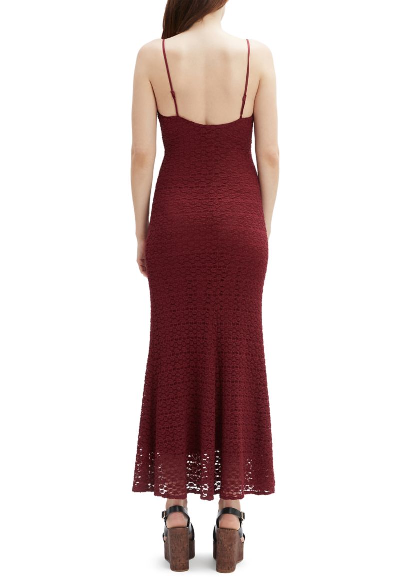Womens Louisa Mesh Midi Dress