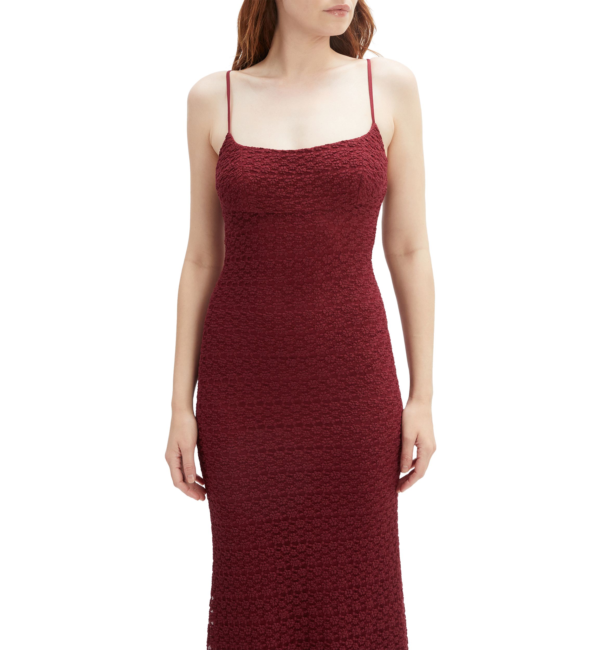 Womens Louisa Mesh Midi Dress