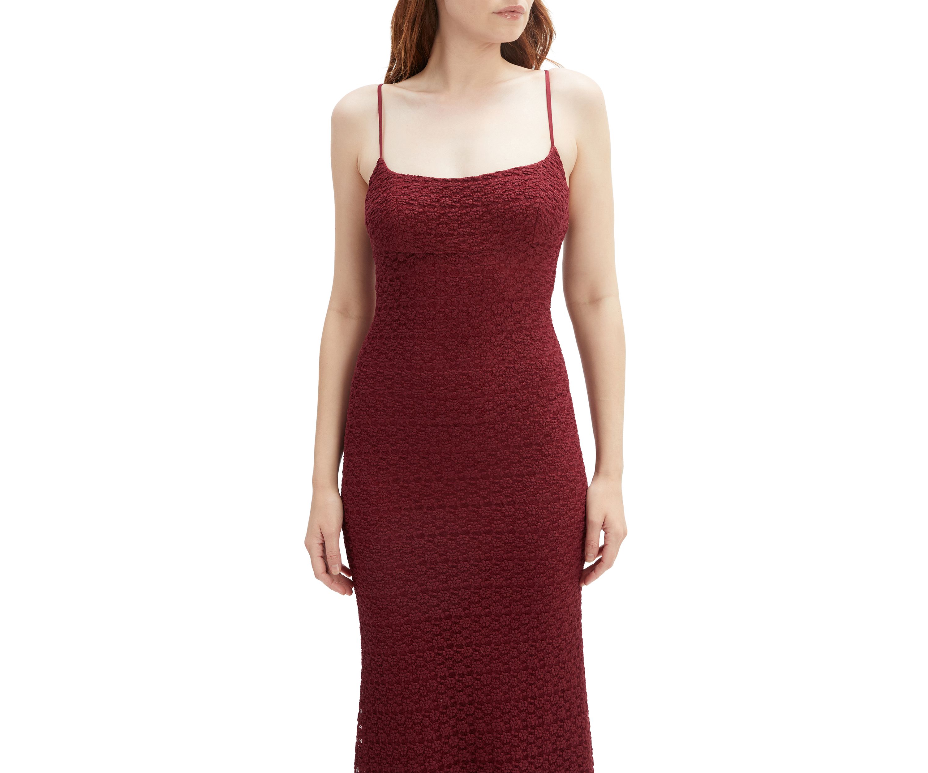 Womens Louisa Mesh Midi Dress