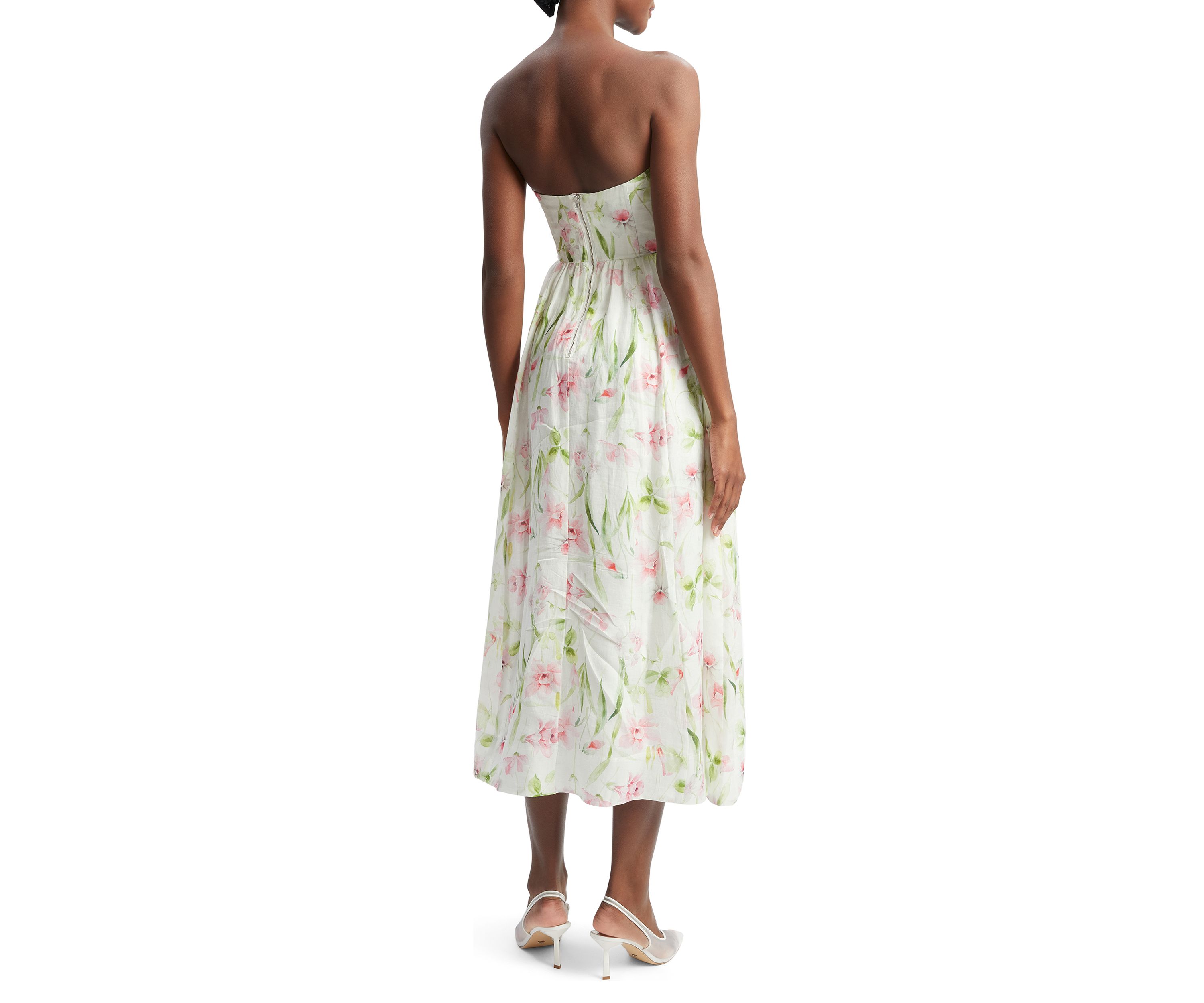 Womens Lola Corset Midi Dress