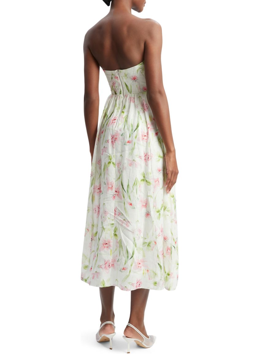 Womens Lola Corset Midi Dress