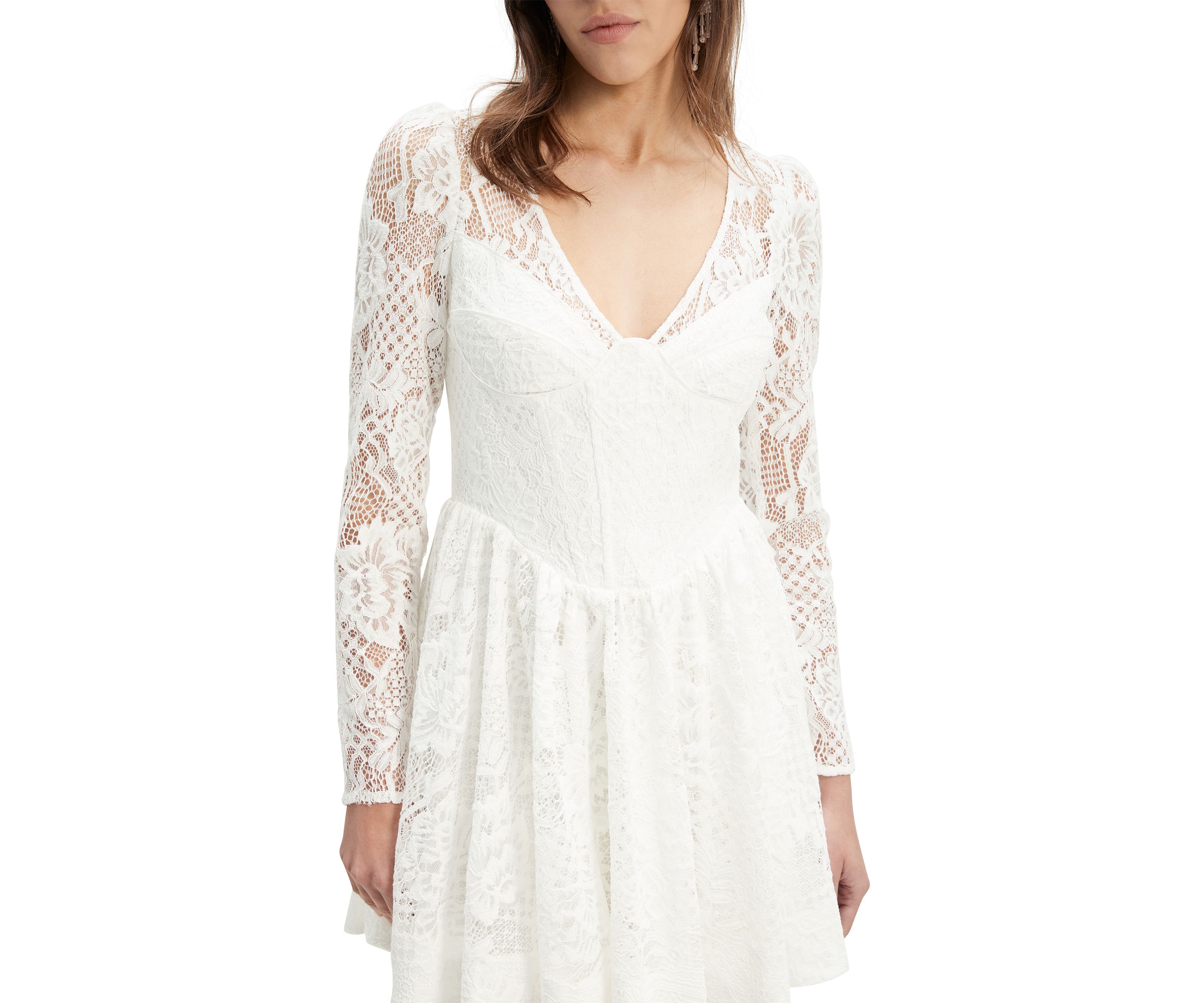 Womens Ellie Lace Corset Dress