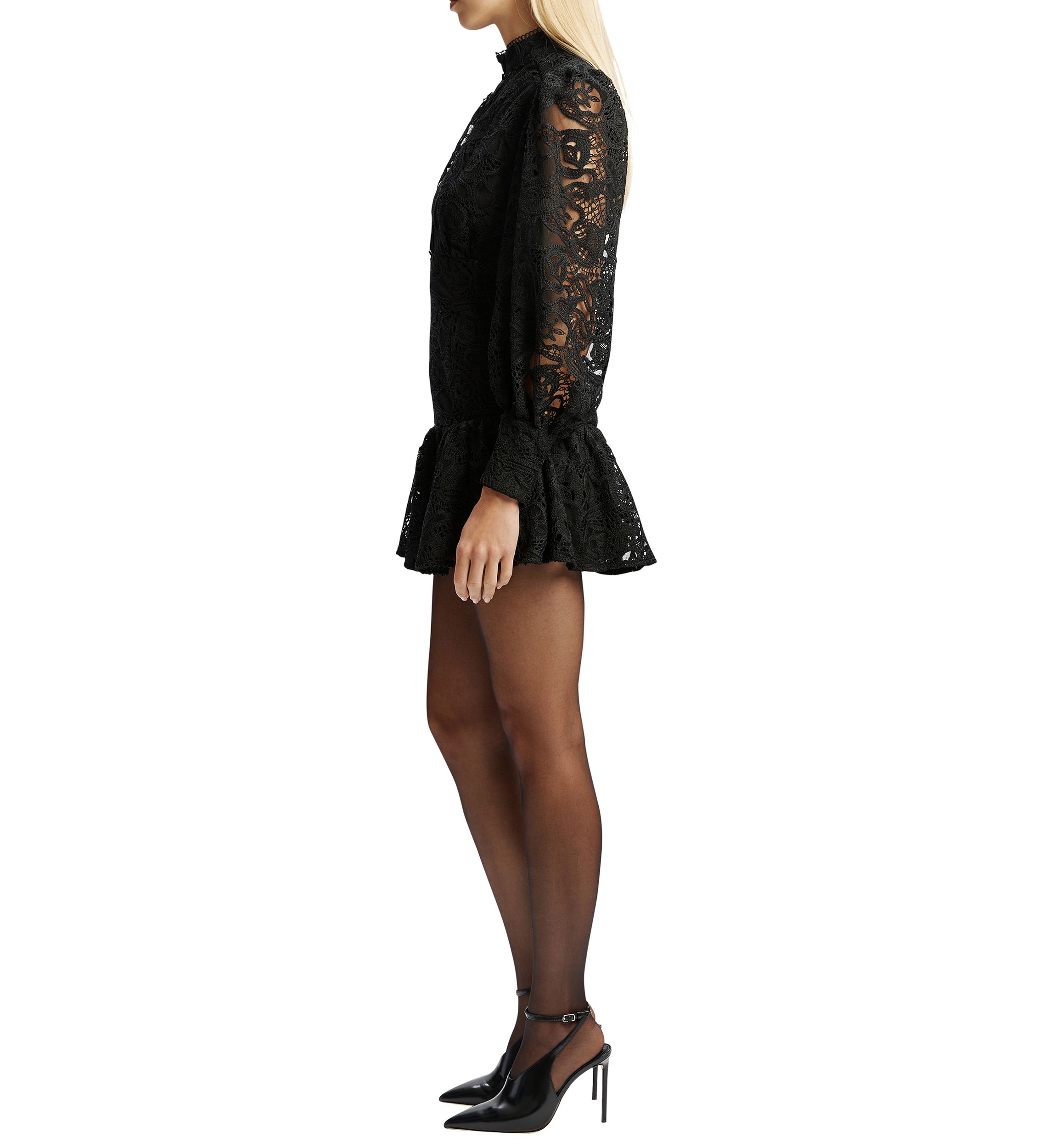 Womens Remy Embroidered Mini Dress