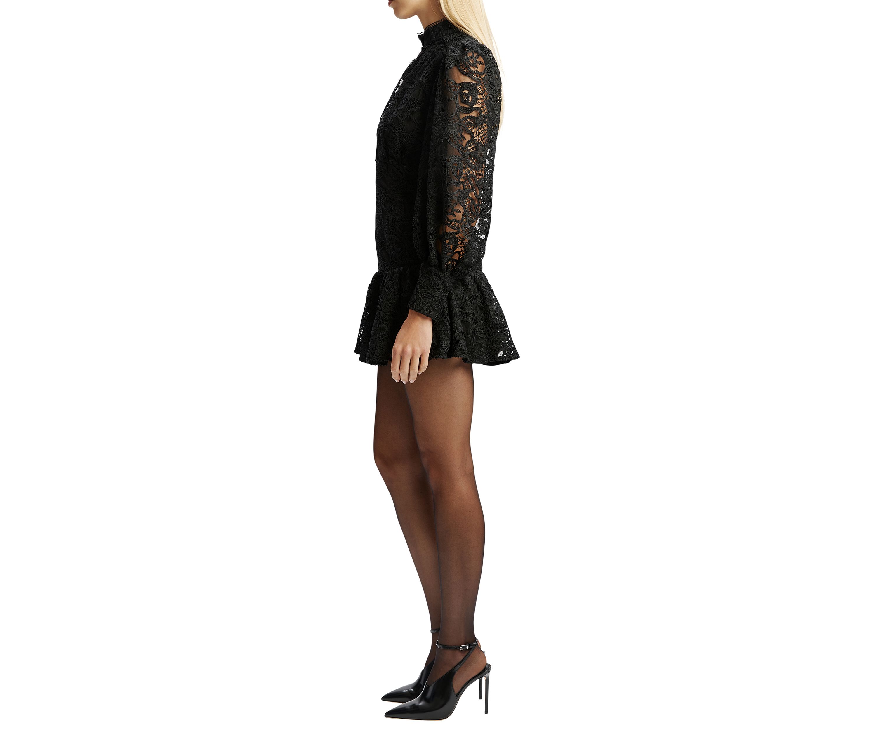Womens Remy Embroidered Mini Dress