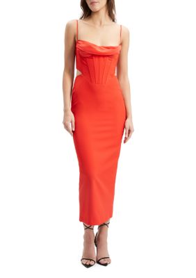 Bardot Women's Martini Midi Dress, Red, 8