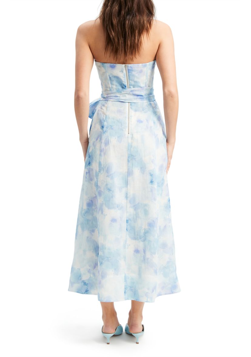 Womens Vibrant Tie Dye Midi Dress