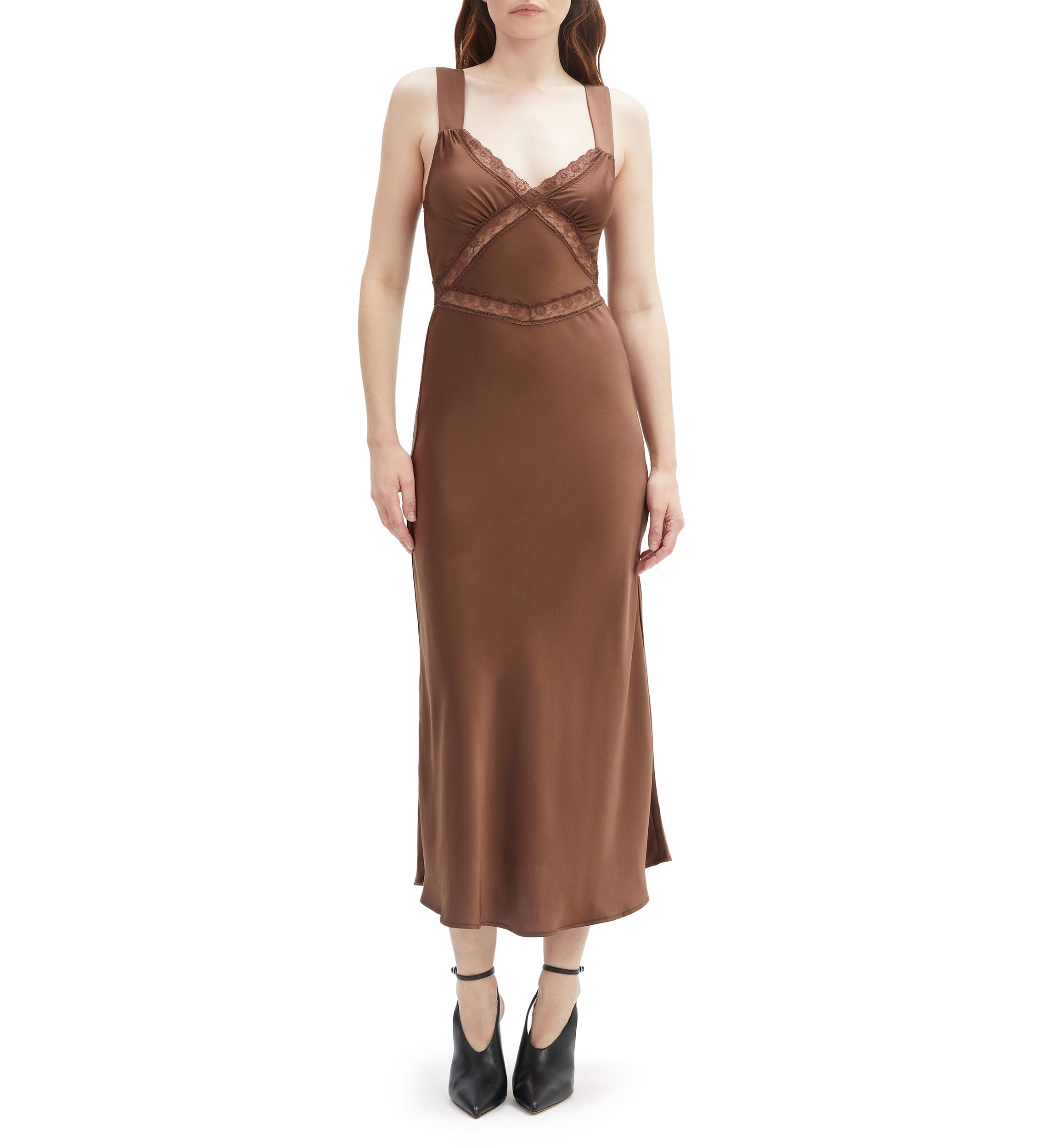 Womens Emory Lace Slip Dress