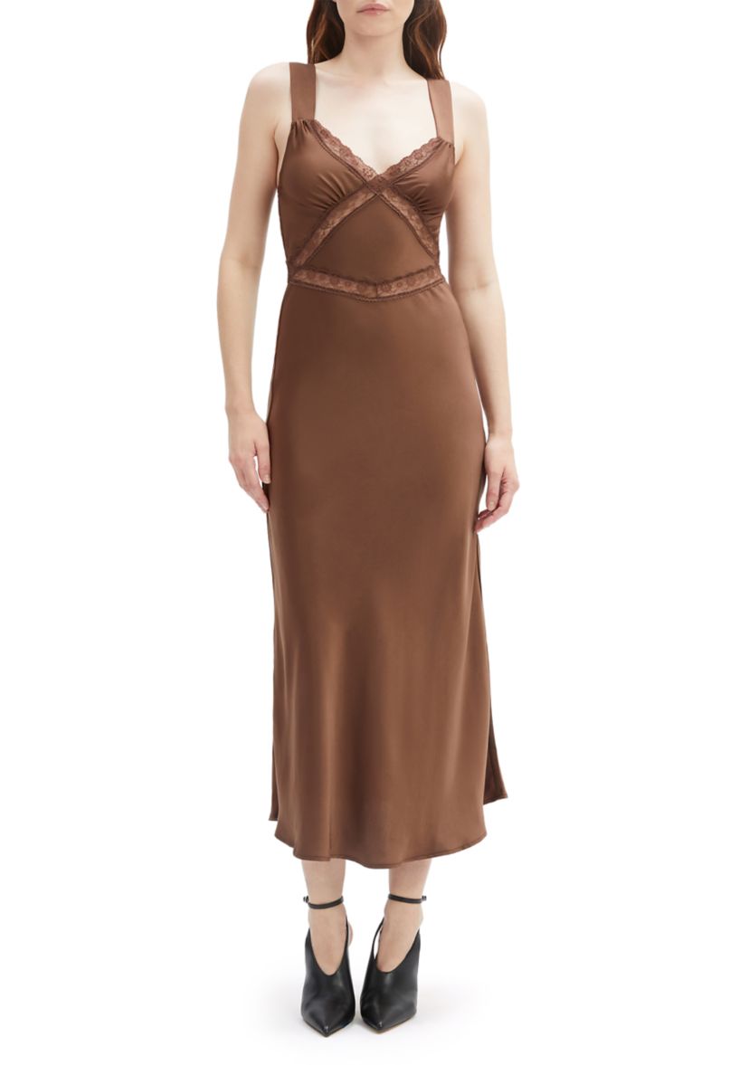 Womens Emory Lace Slip Dress