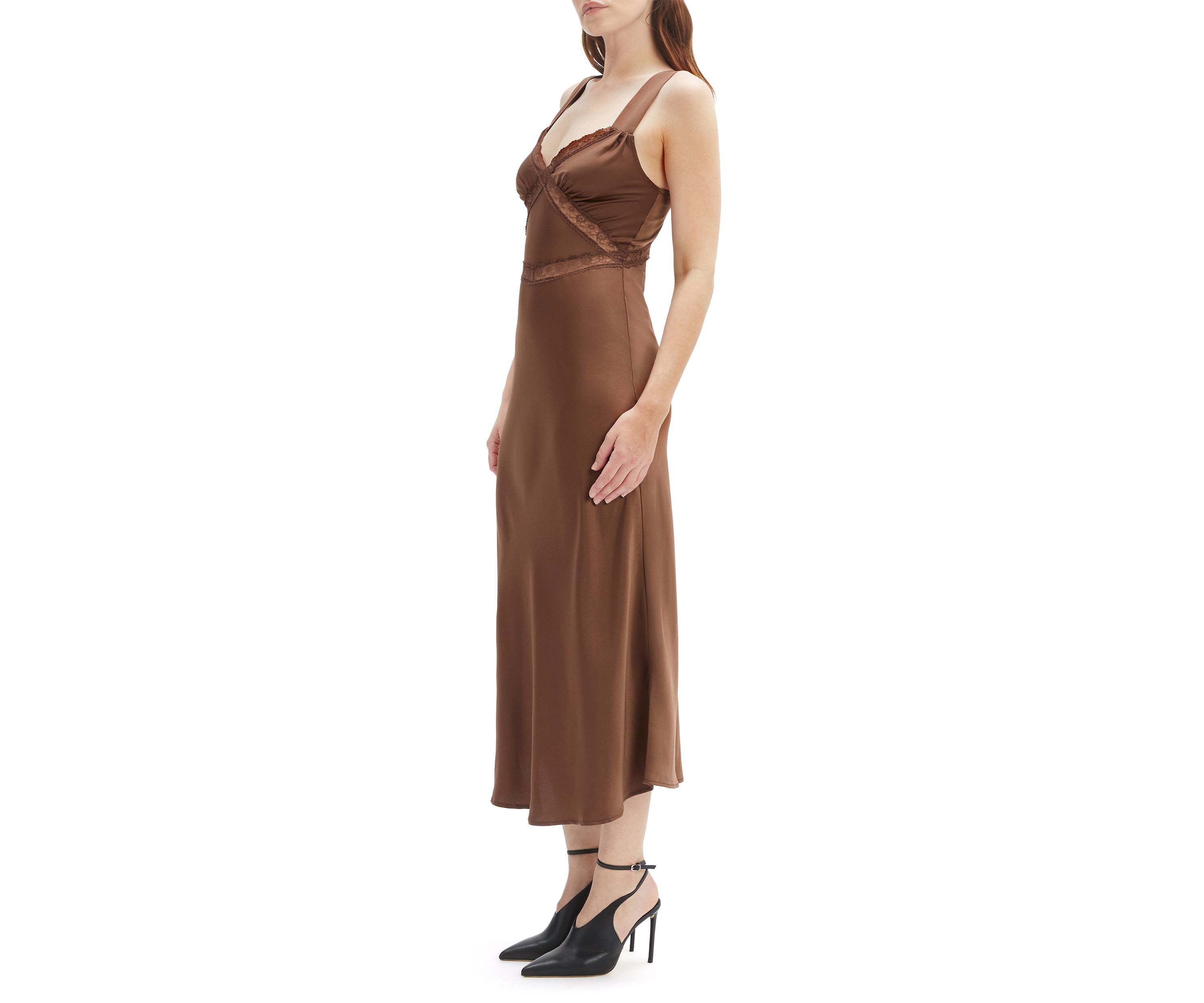 Womens Emory Lace Slip Dress