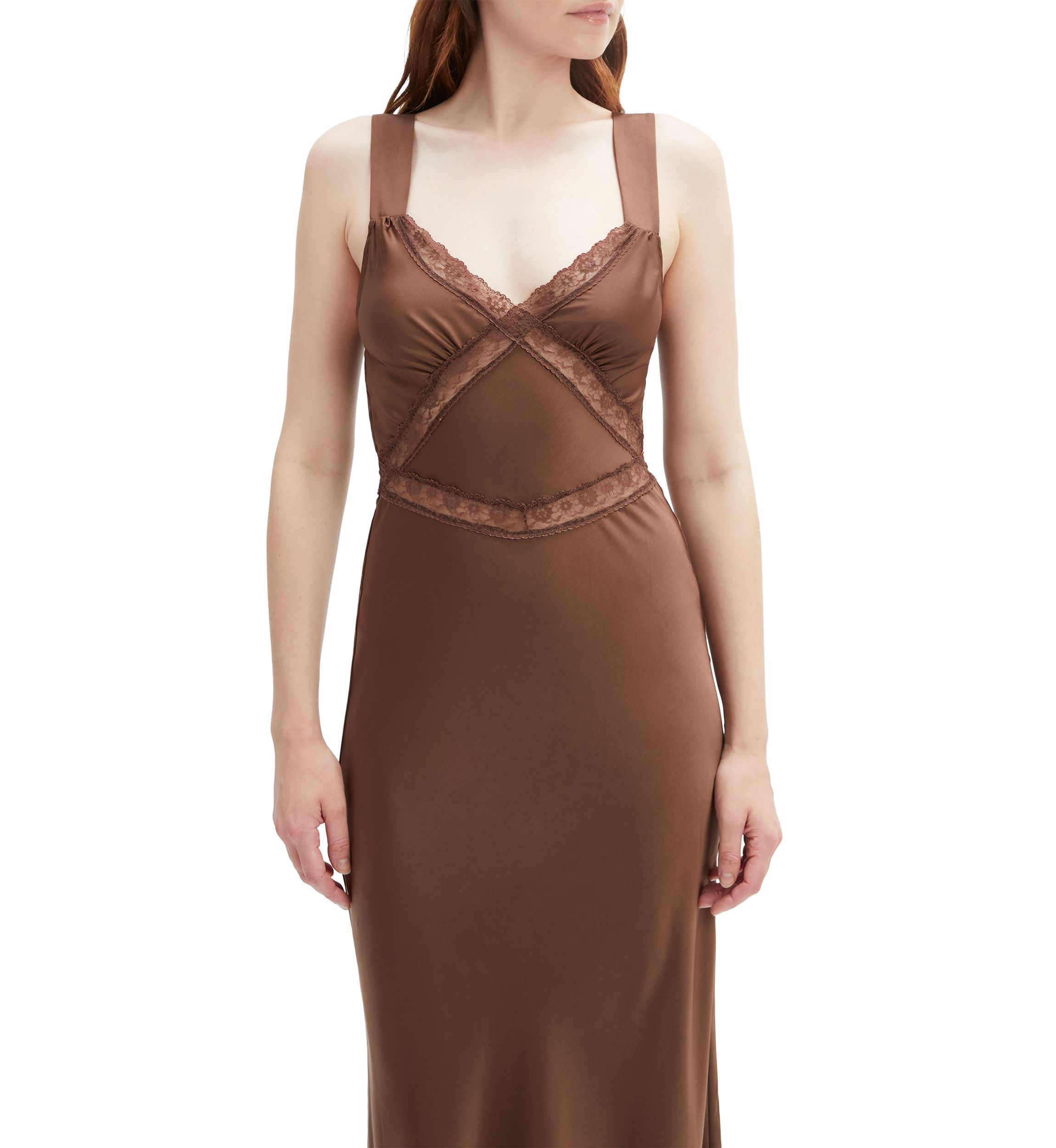 Womens Emory Lace Slip Dress