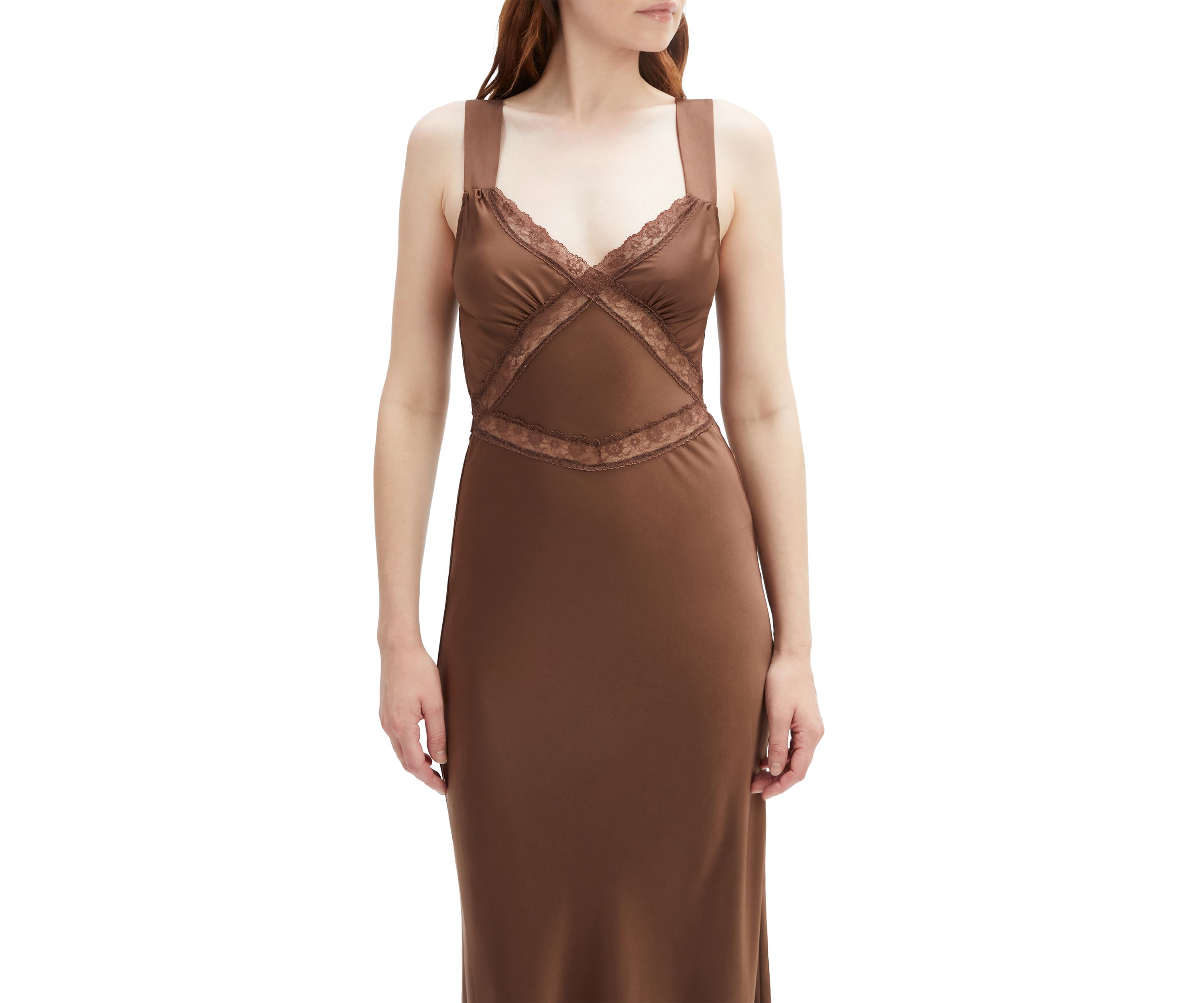 Womens Emory Lace Slip Dress