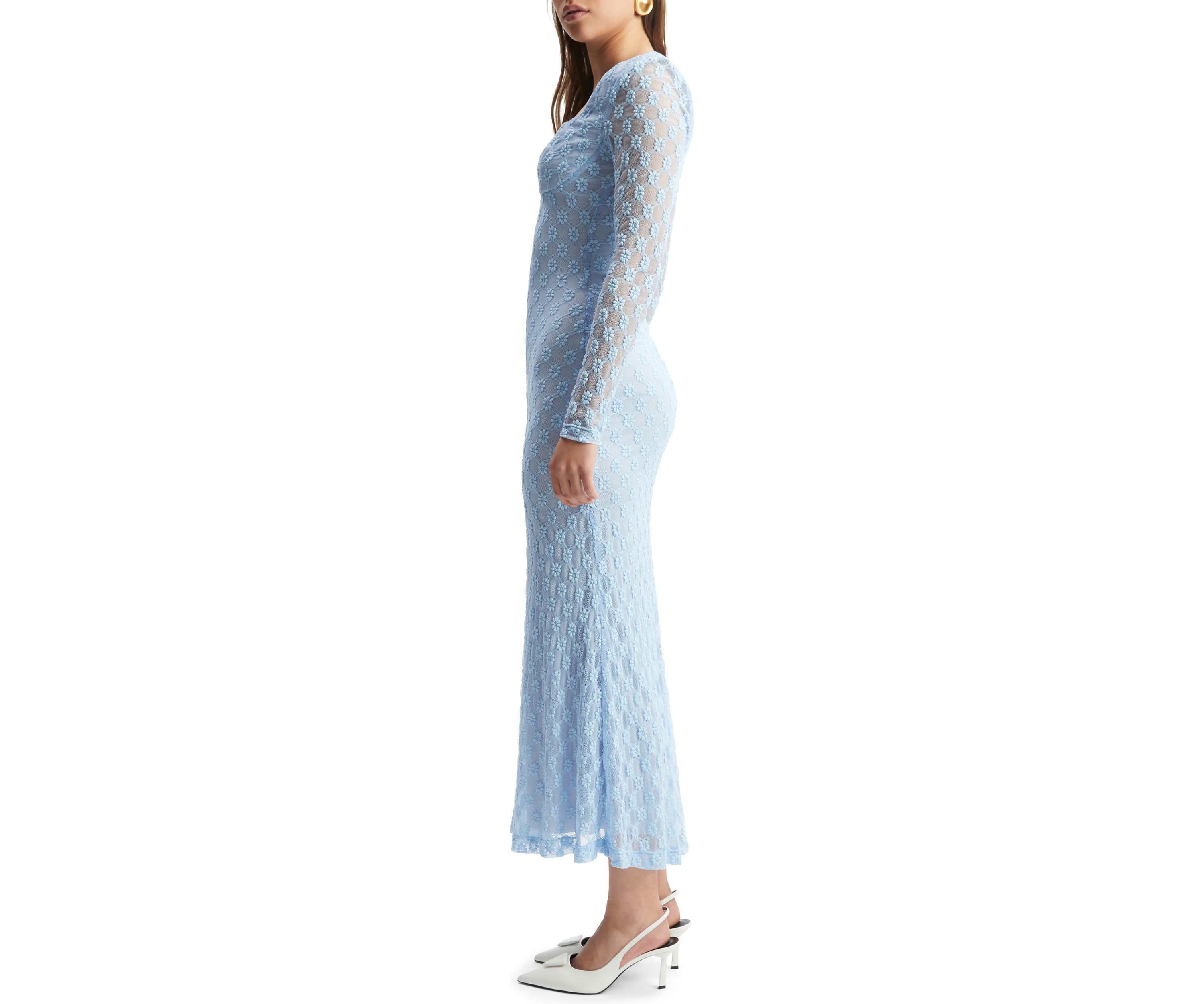Womens Adoni Lace Midi Dress