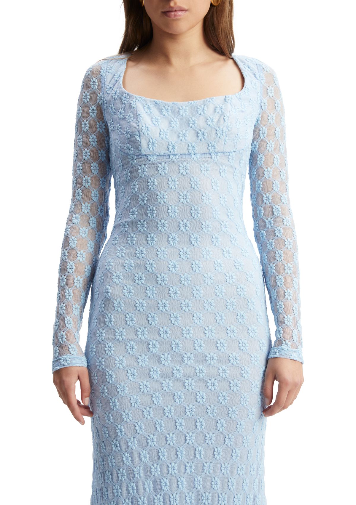 Womens Adoni Lace Midi Dress