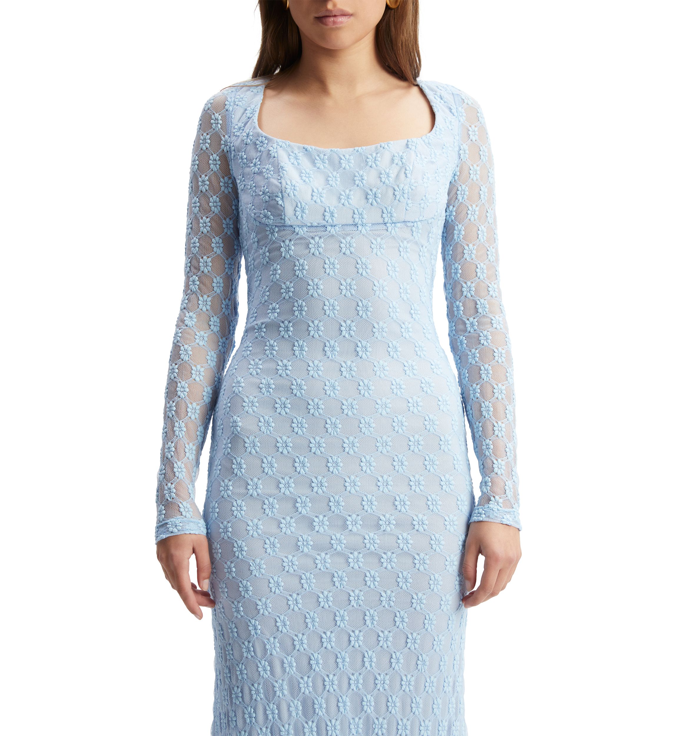 Womens Adoni Lace Midi Dress