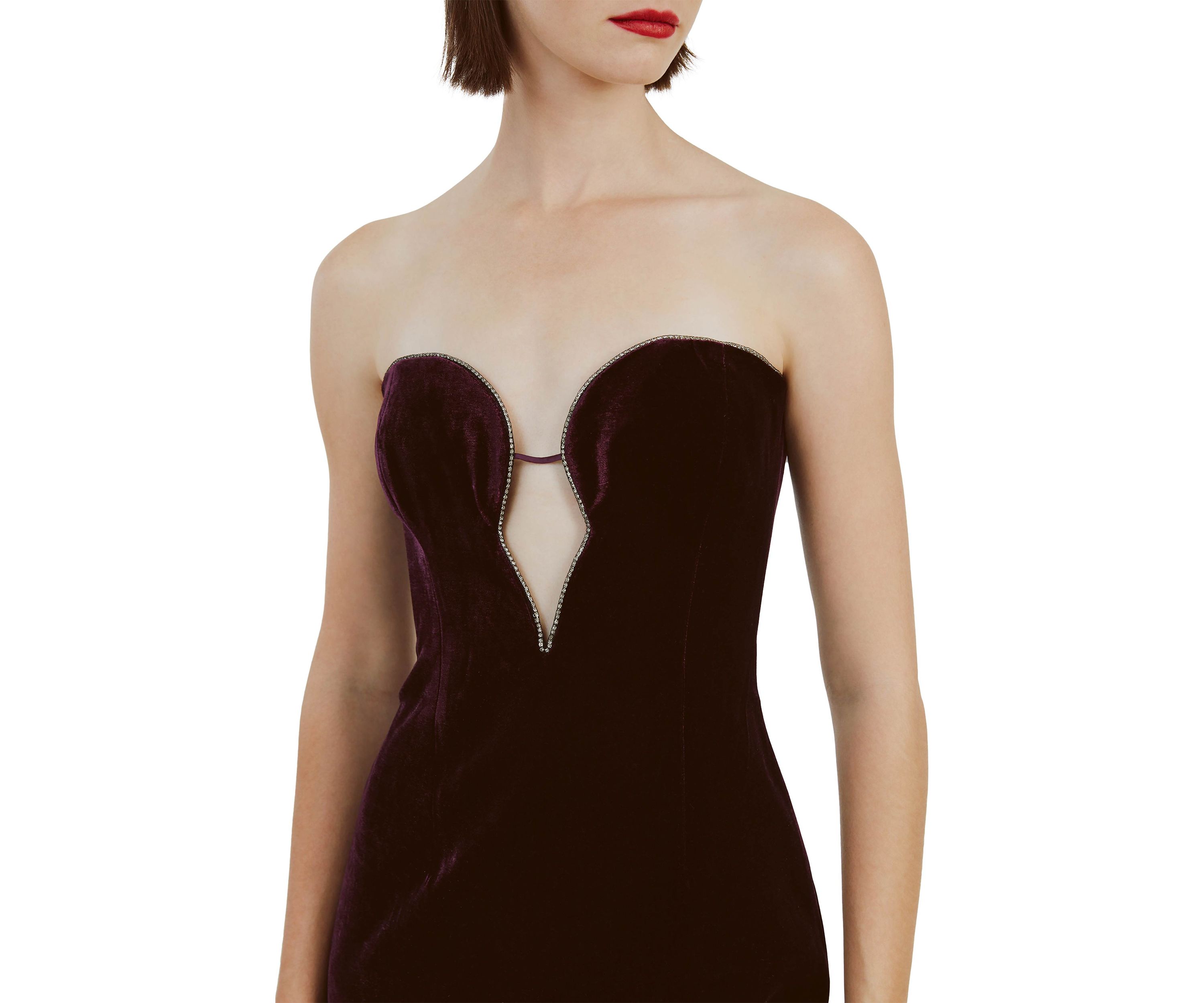 Womens Lilah Sleeveless Sweetheart Neck Solid Midi A-Line Dress