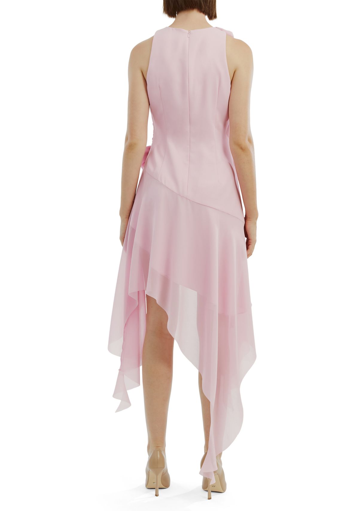 Womens Ivana Georgette High Low Dress