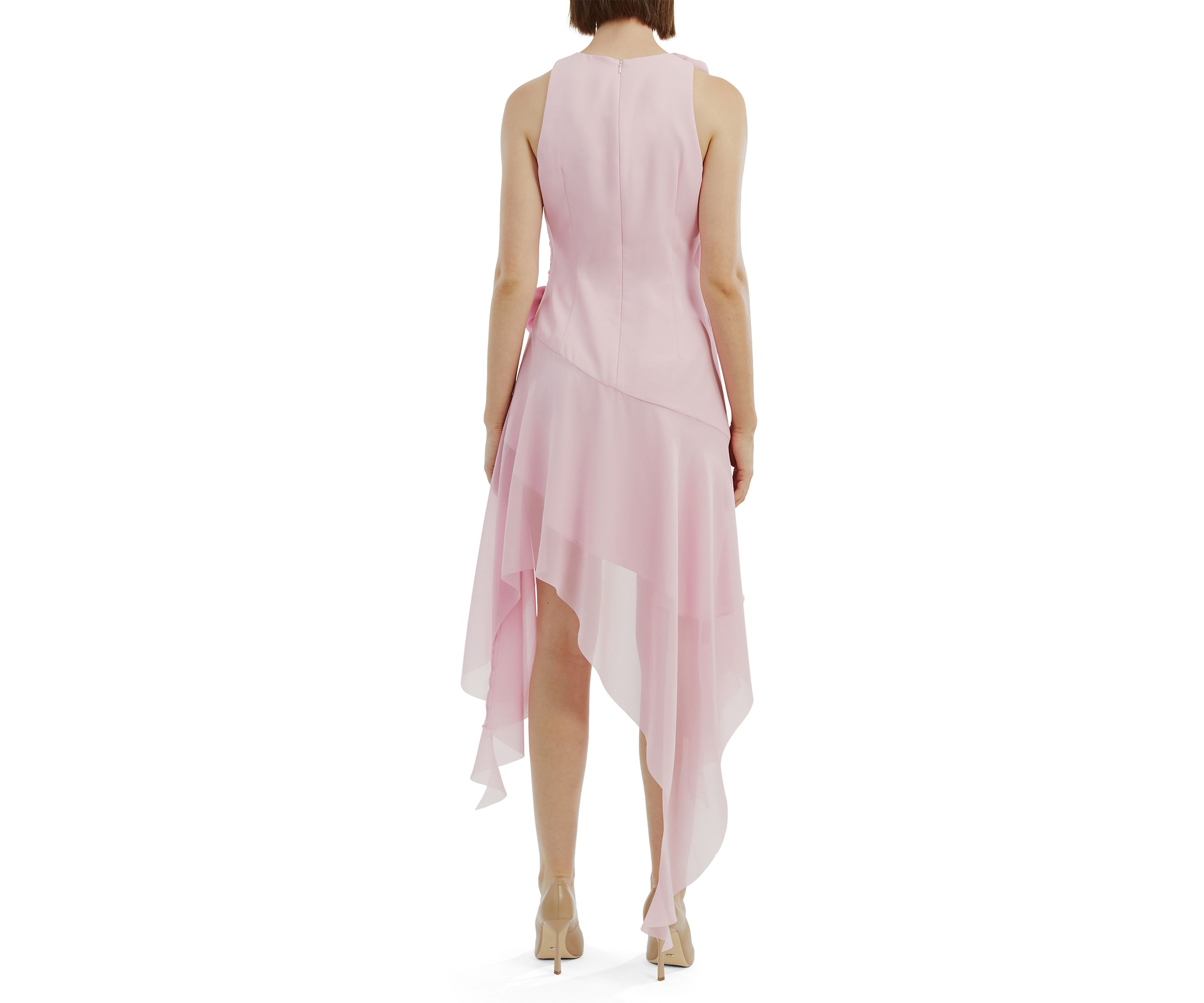 Womens Ivana Georgette High Low Dress