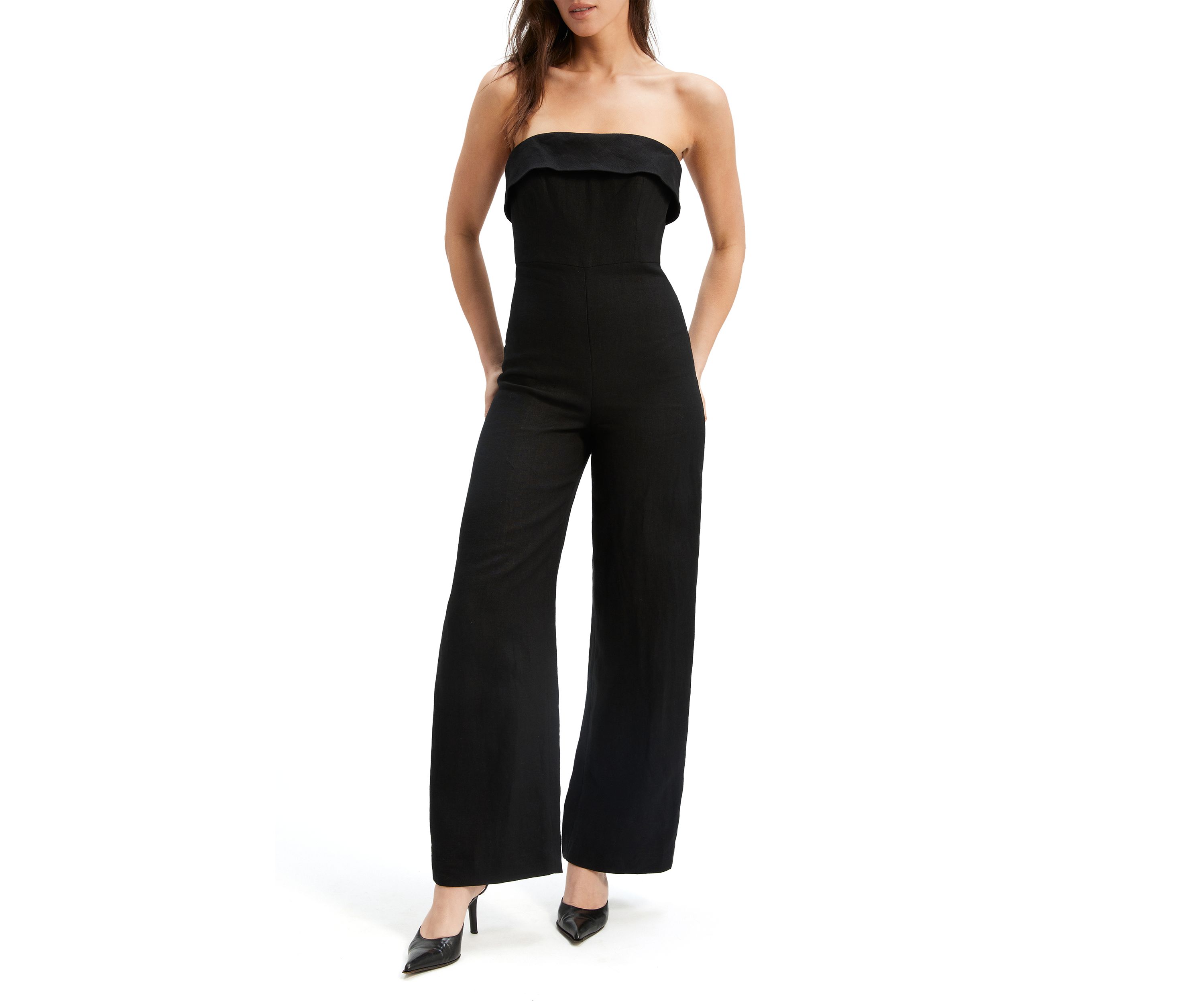 Womens Brigitta Linen Jumpsuit 