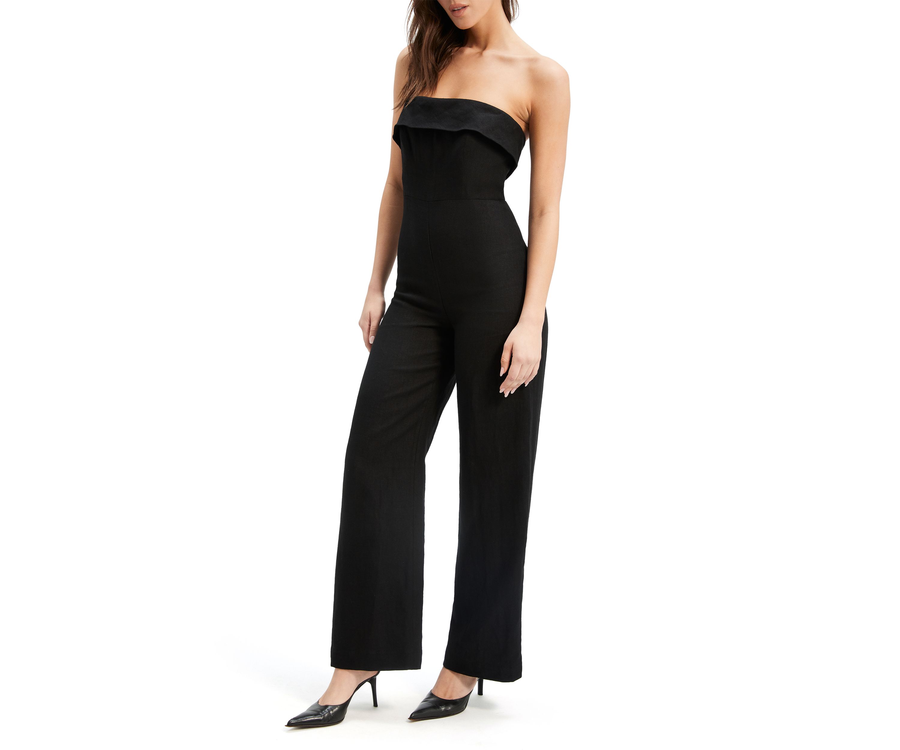 Womens Brigitta Linen Jumpsuit 