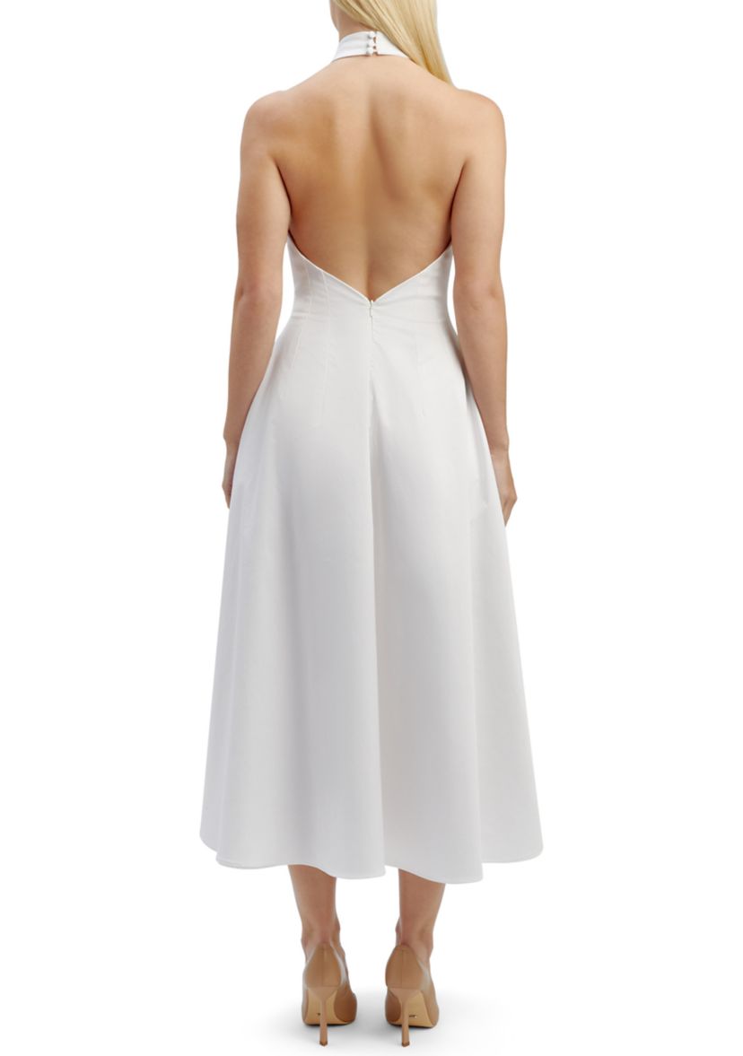 Womens Genevieve Poplin Midi Dress
