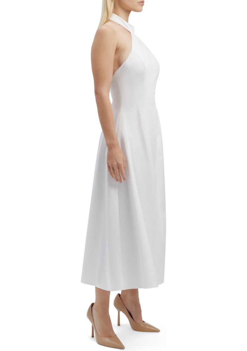 Womens Genevieve Poplin Midi Dress