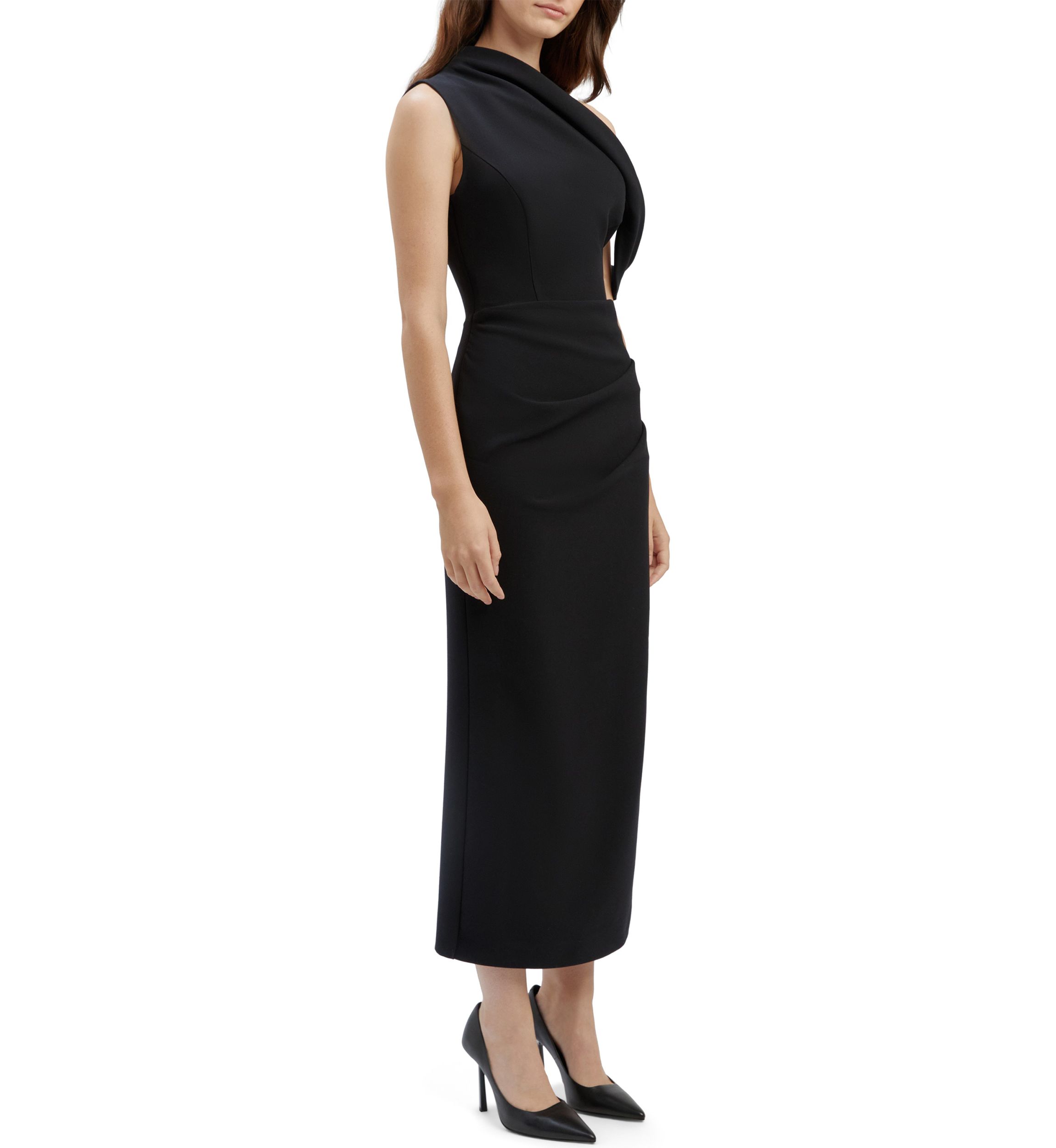 Womens Maeve Asymmetric Midi Dress