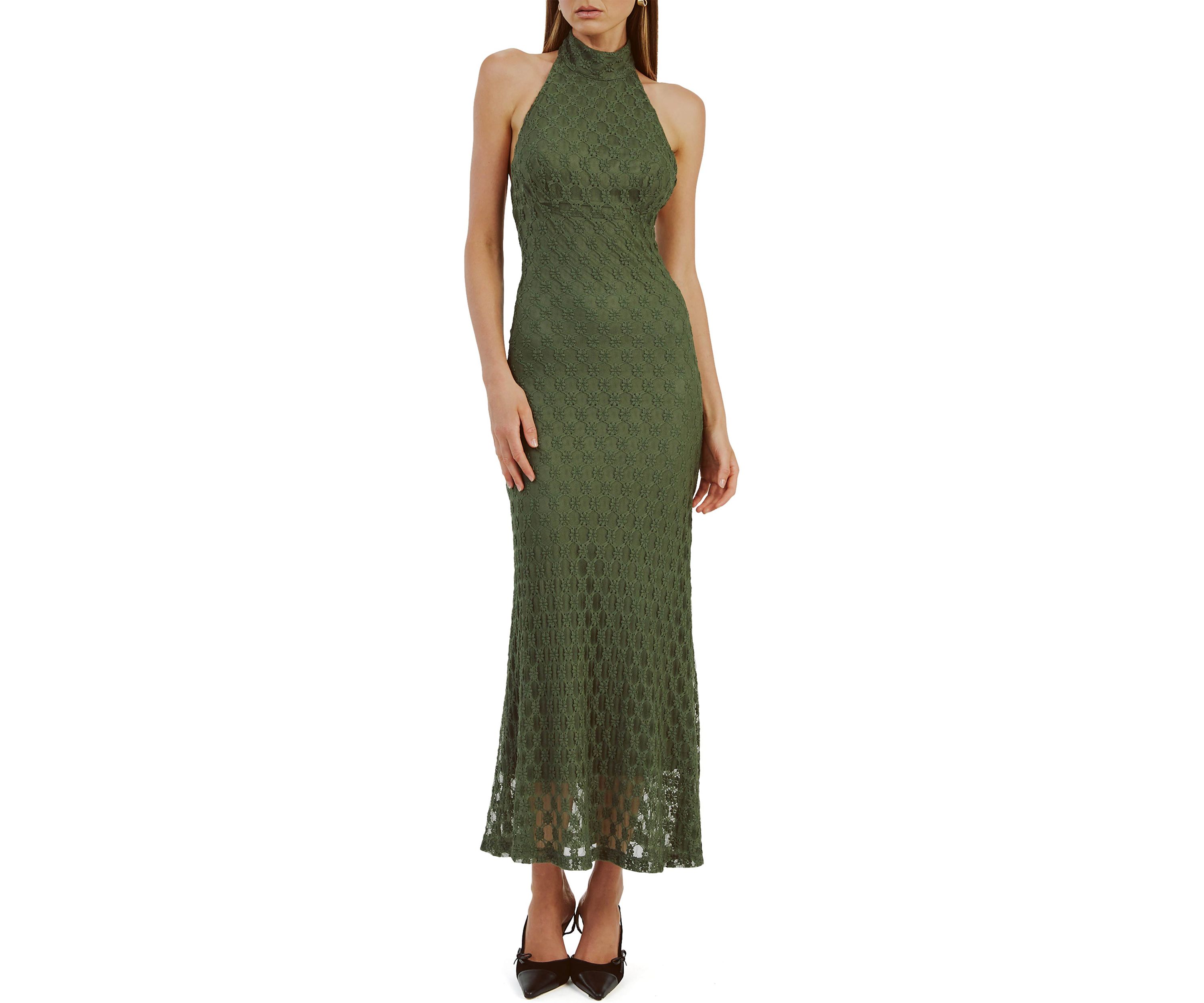 Womens Ola Lace Midi Dress