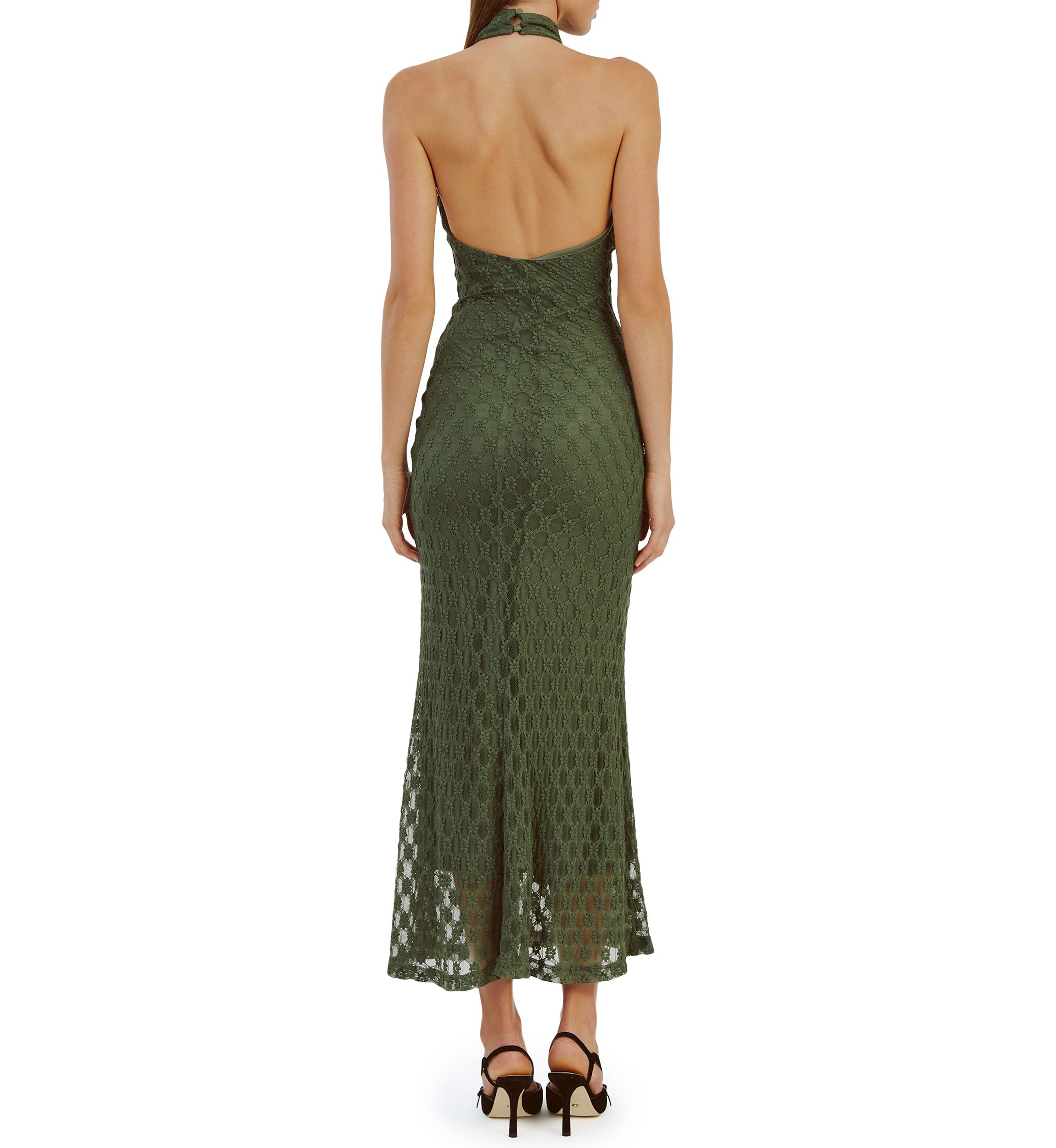 Womens Ola Lace Midi Dress