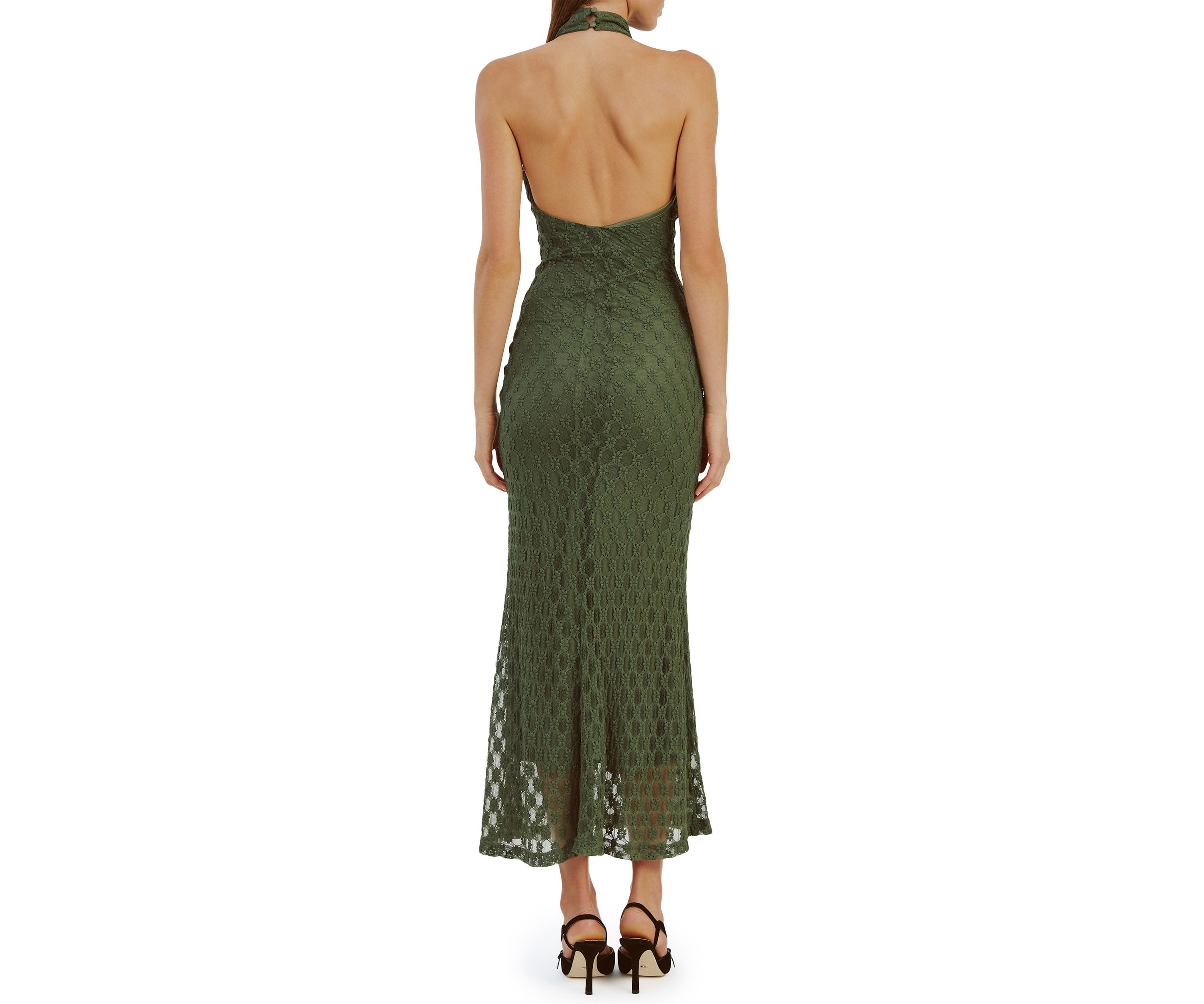 Womens Ola Lace Midi Dress