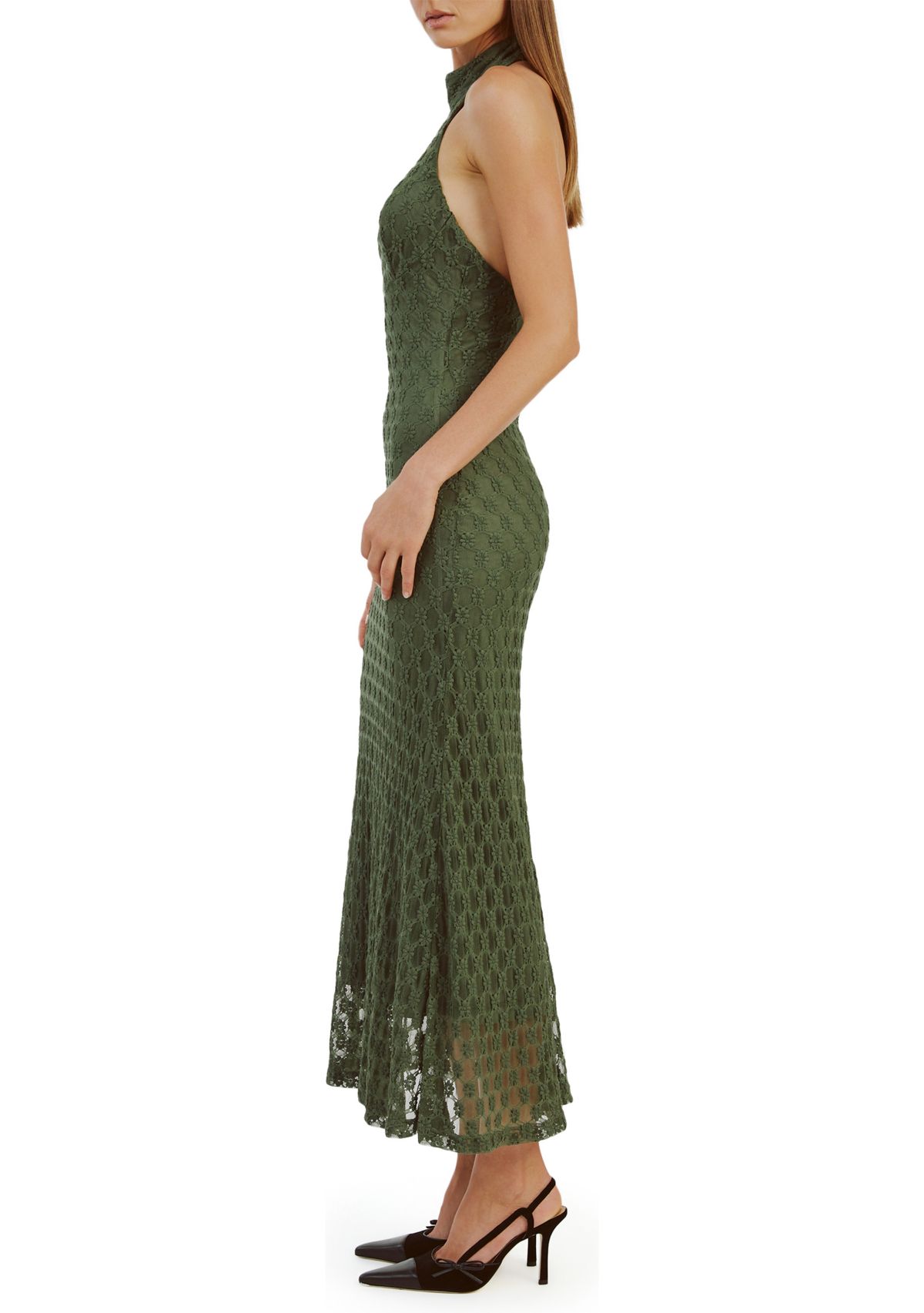Womens Ola Lace Midi Dress