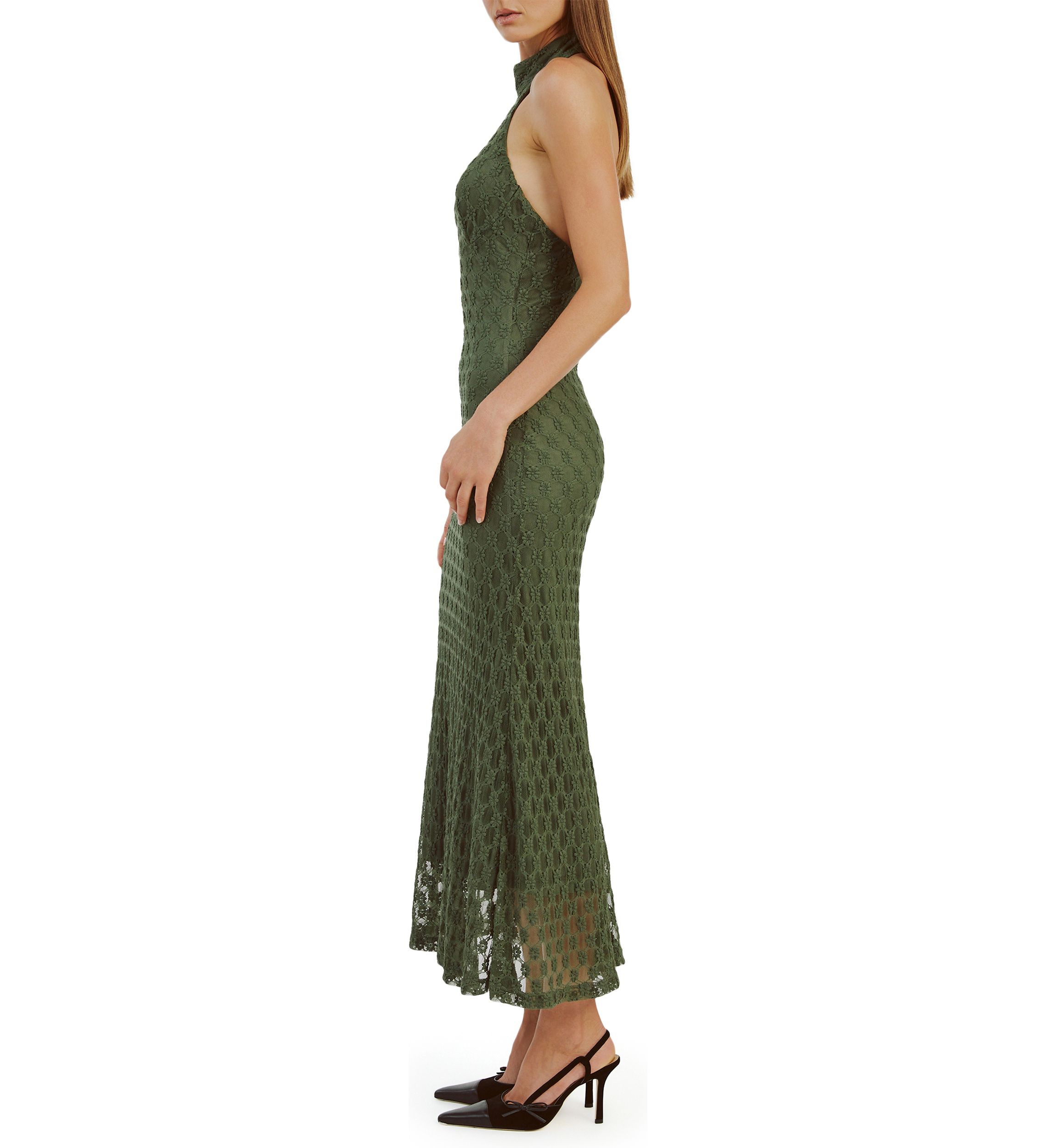 Womens Ola Lace Midi Dress