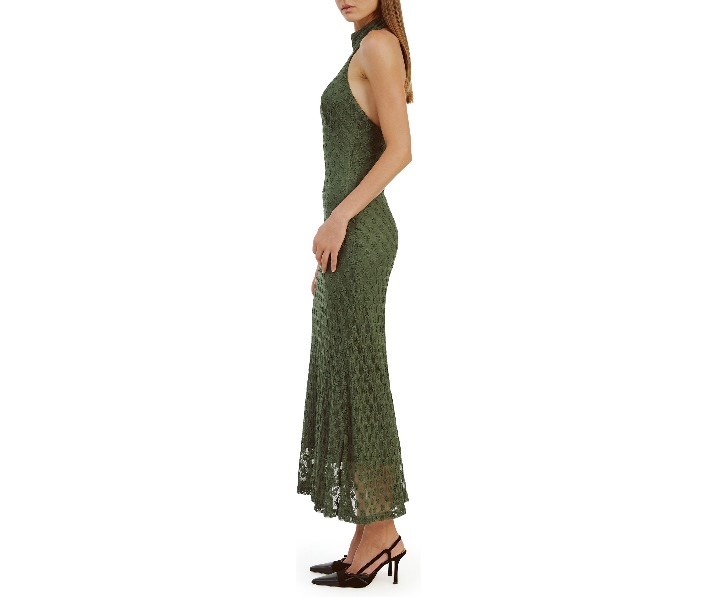 Womens Ola Lace Midi Dress