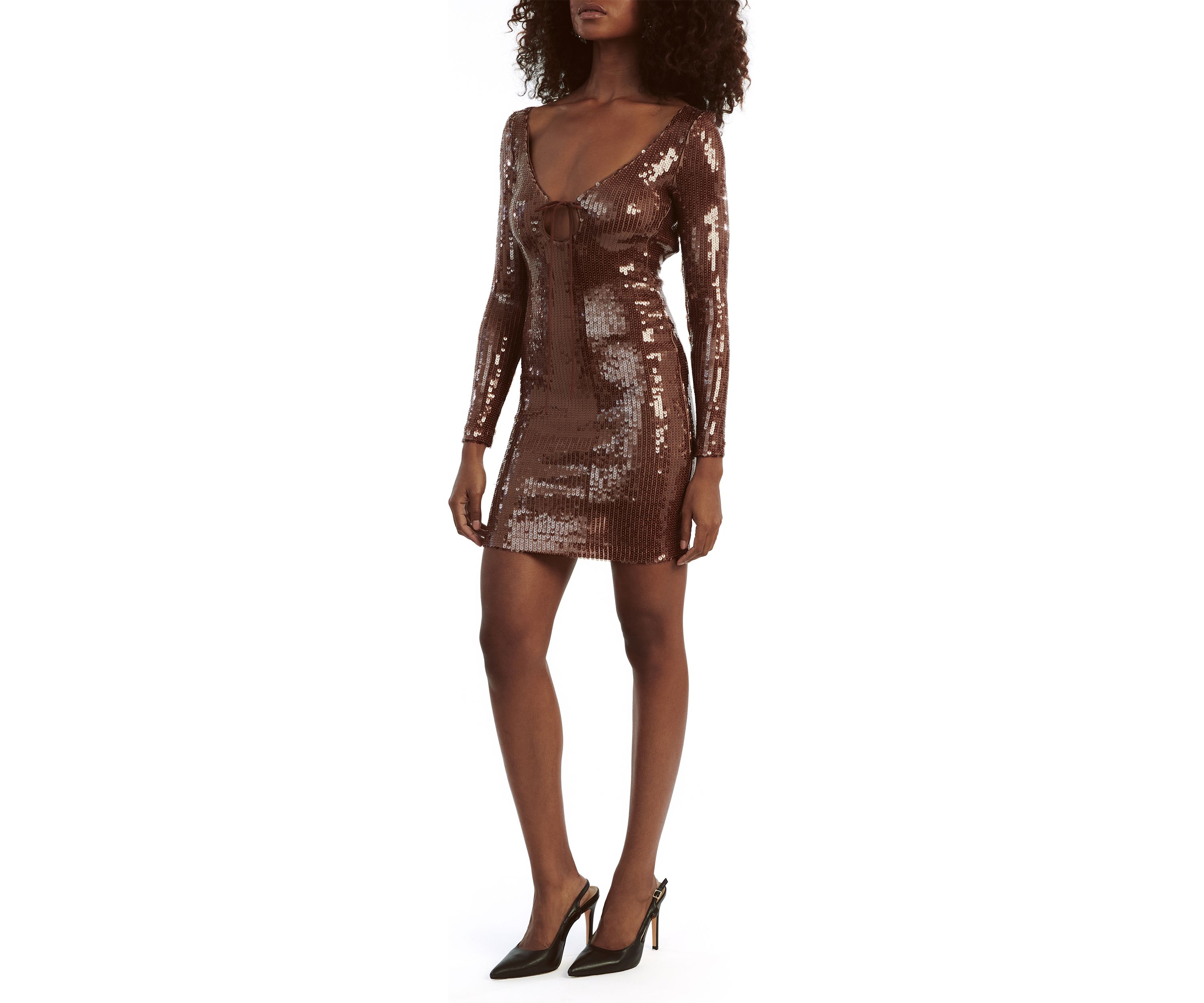Womens Verona Sequin Mini Dress