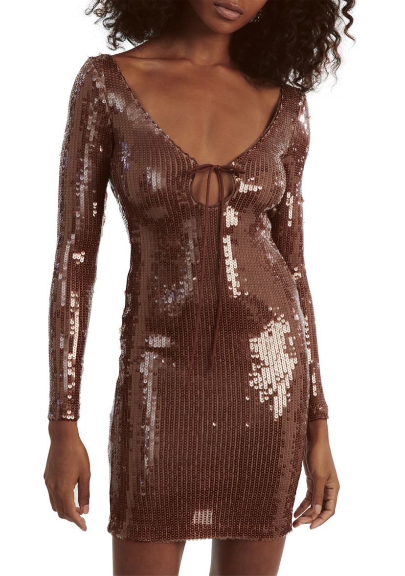 Womens Verona Sequin Mini Dress