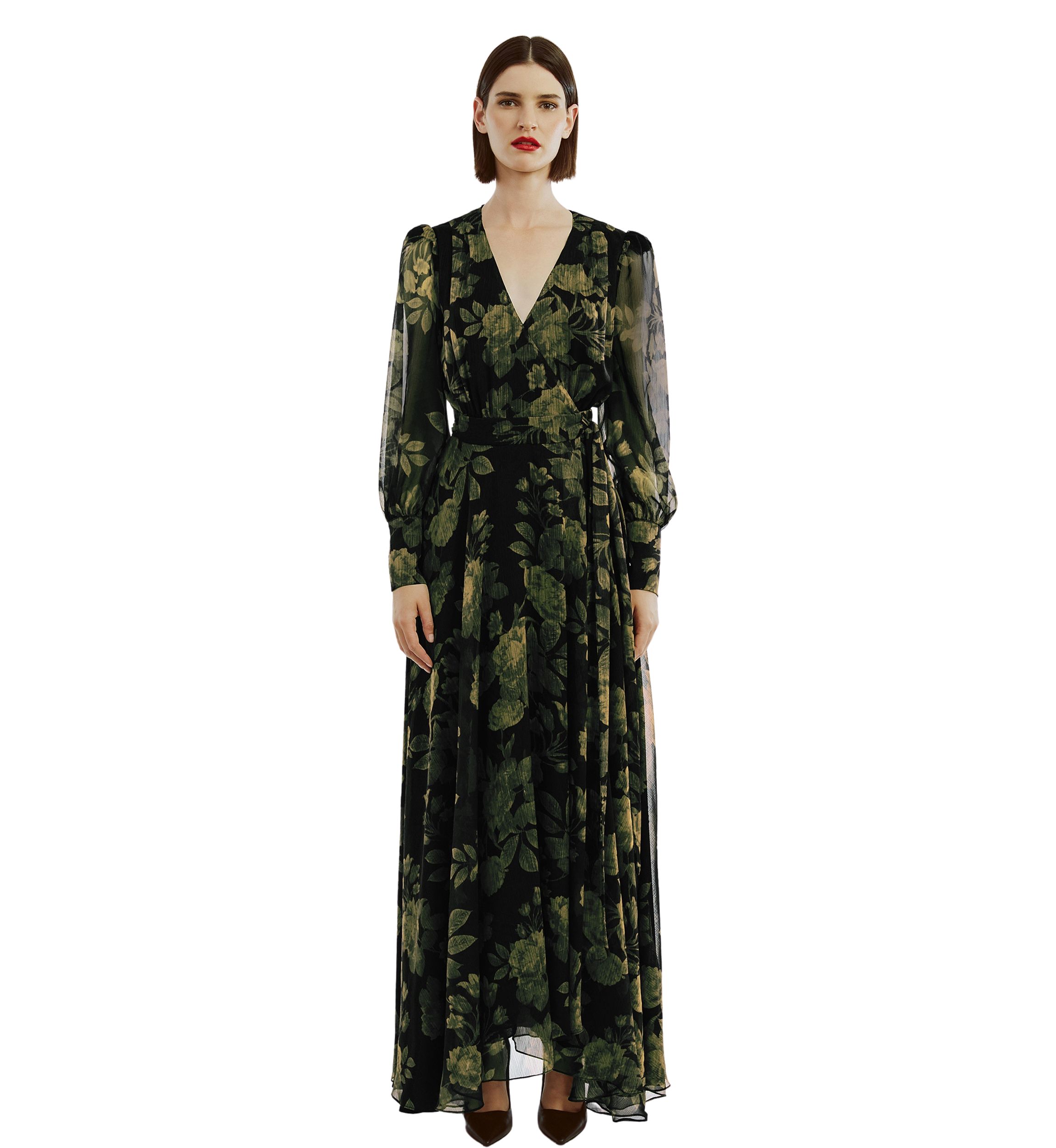Womens Lucianna Maxi Wrap Dress