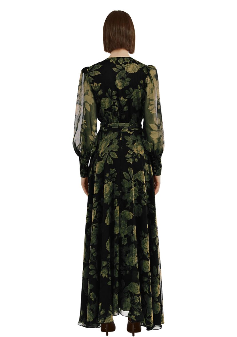 Womens Lucianna Maxi Wrap Dress