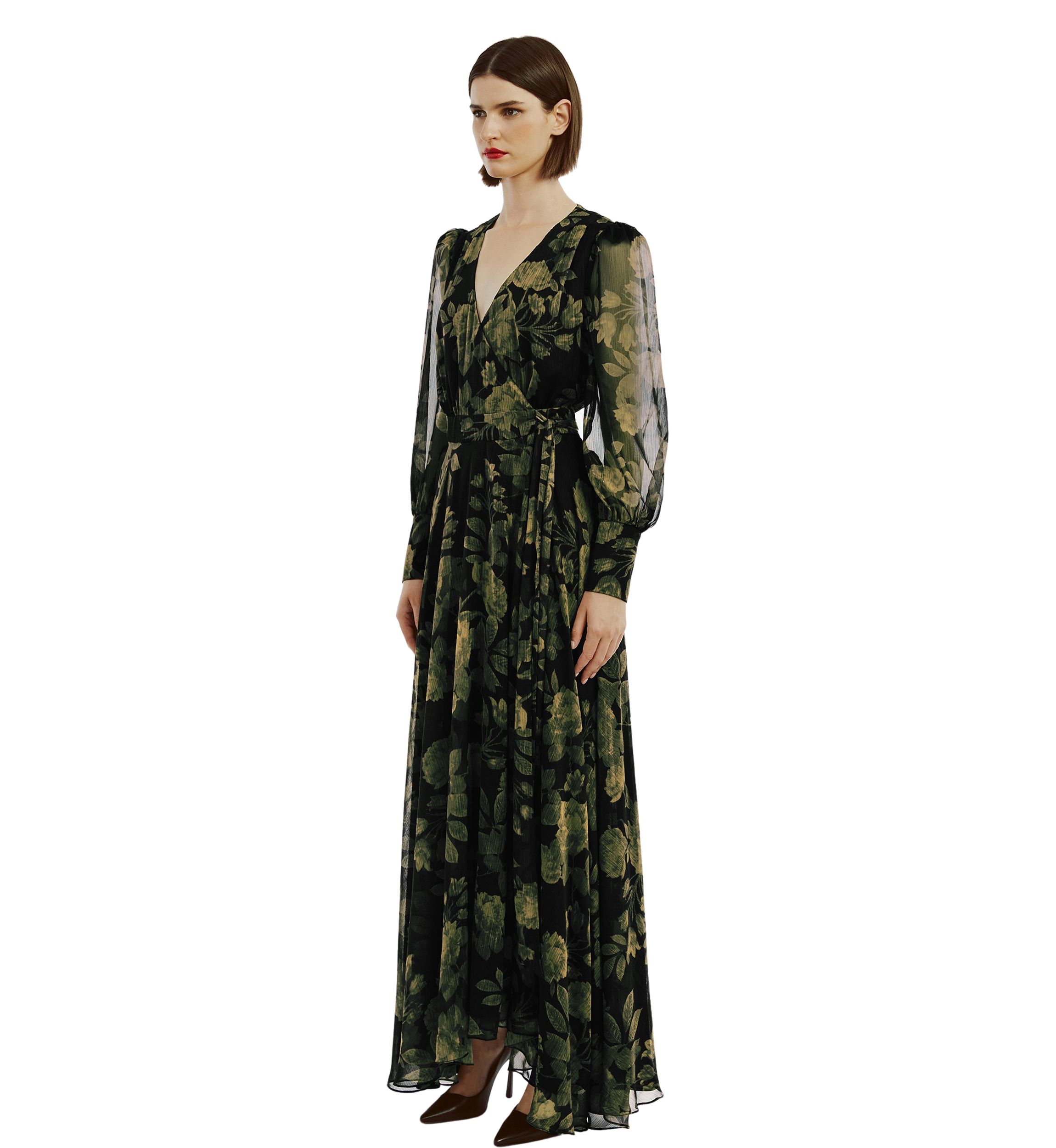 Womens Lucianna Maxi Wrap Dress