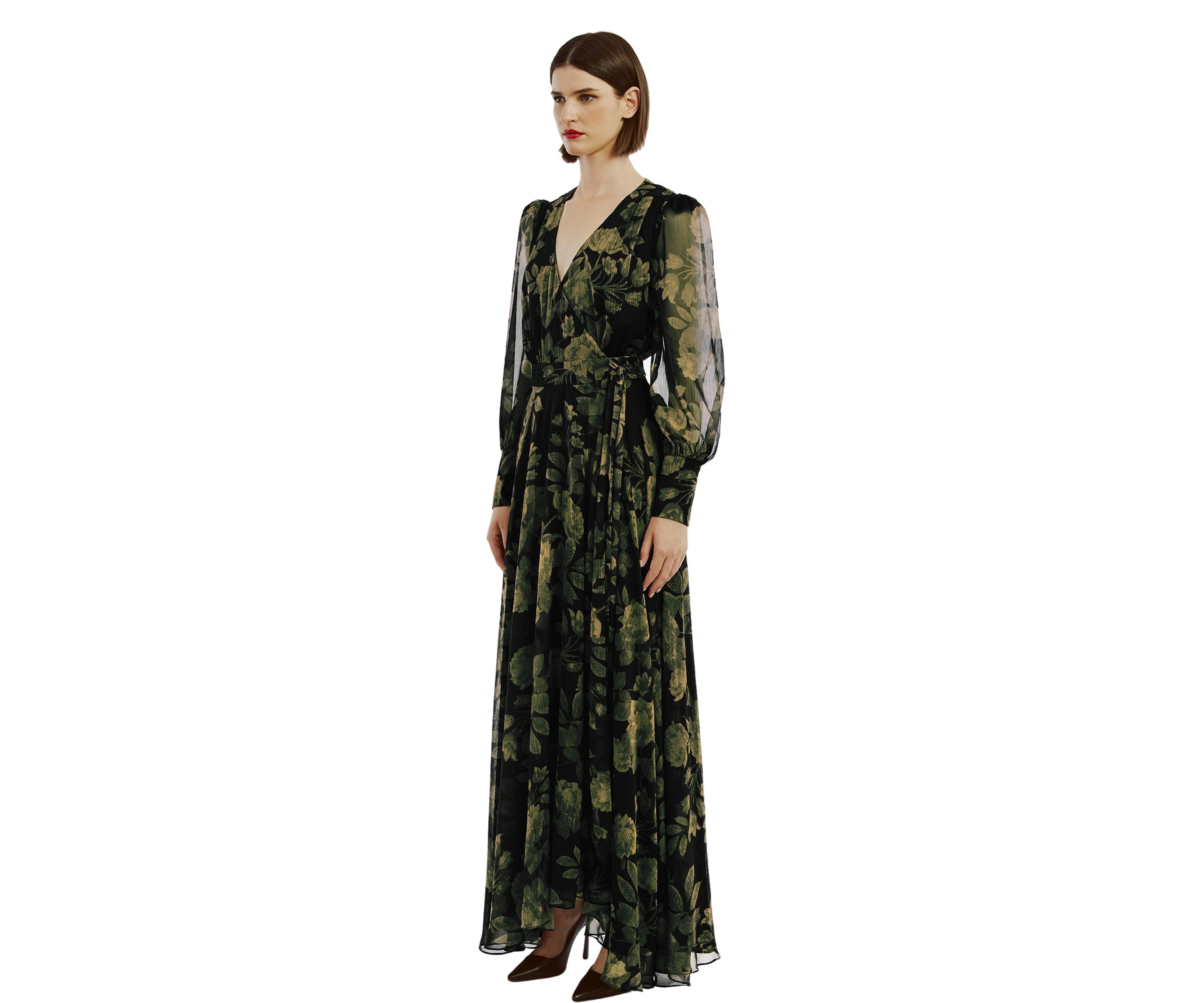 Womens Lucianna Maxi Wrap Dress