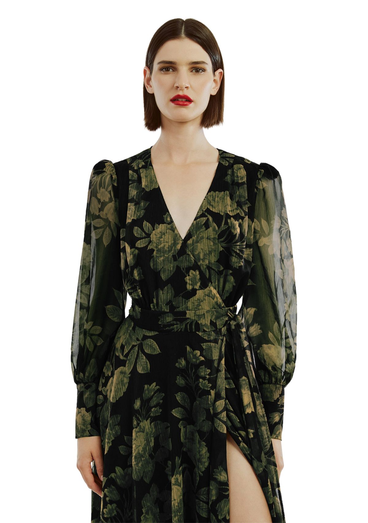 Womens Lucianna Maxi Wrap Dress