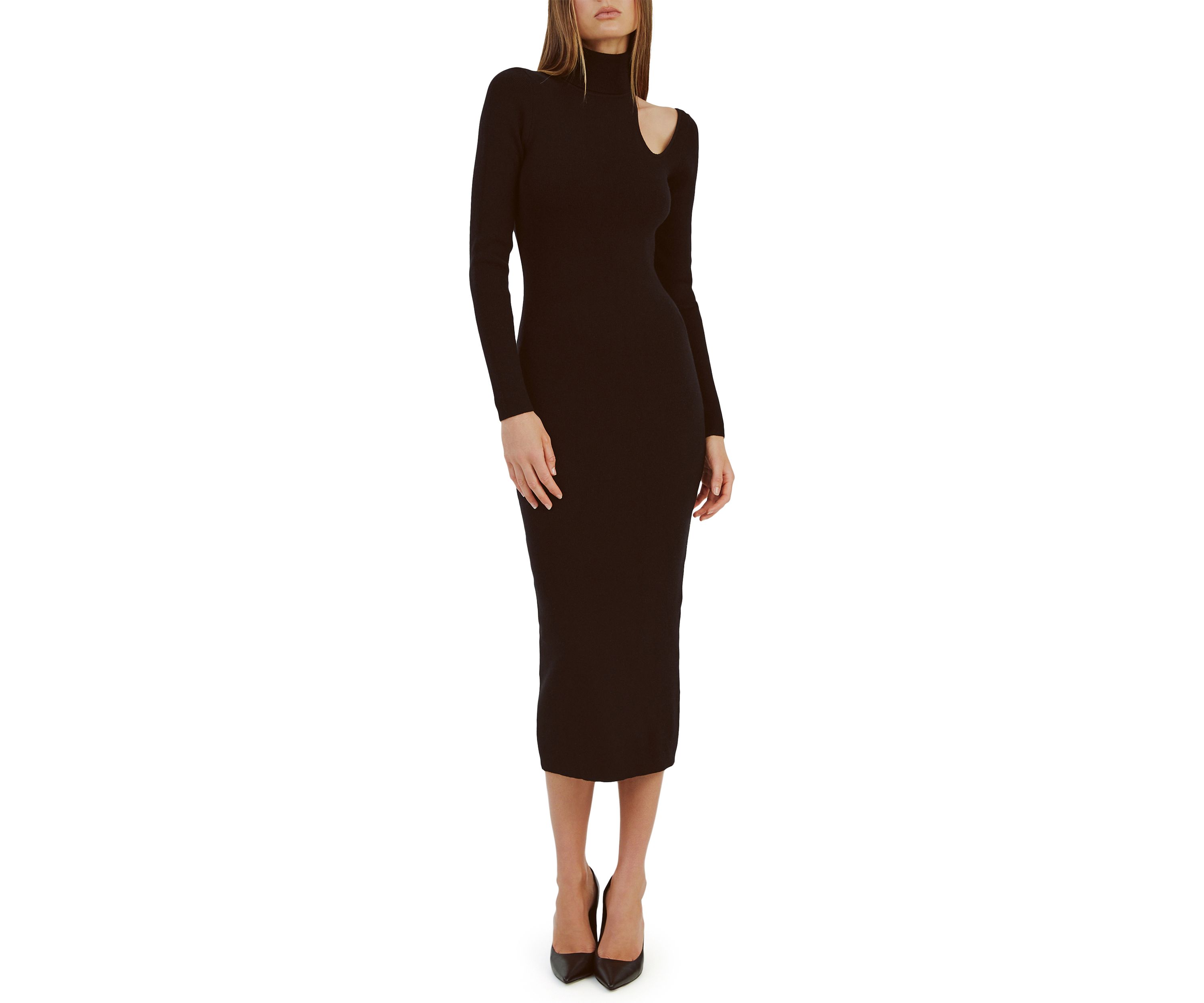 Womens Olesa Asymmetric Knit Dress