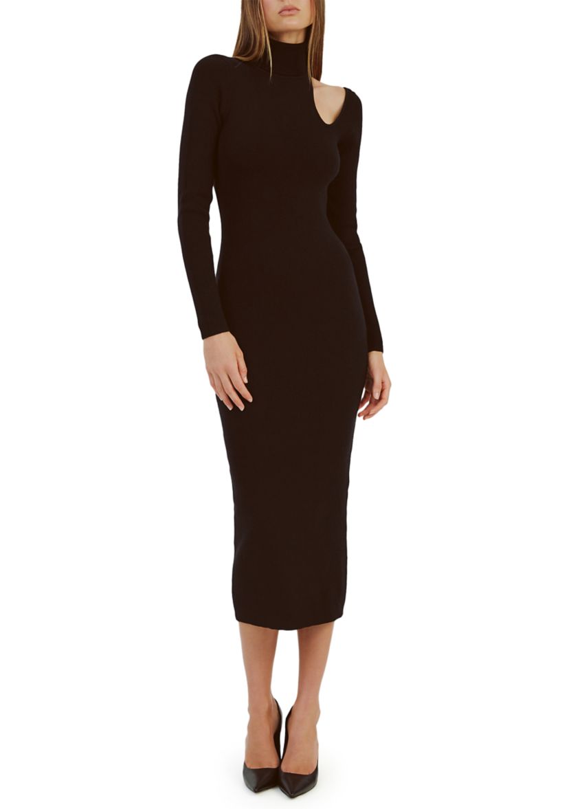Womens Olesa Asymmetric Knit Dress