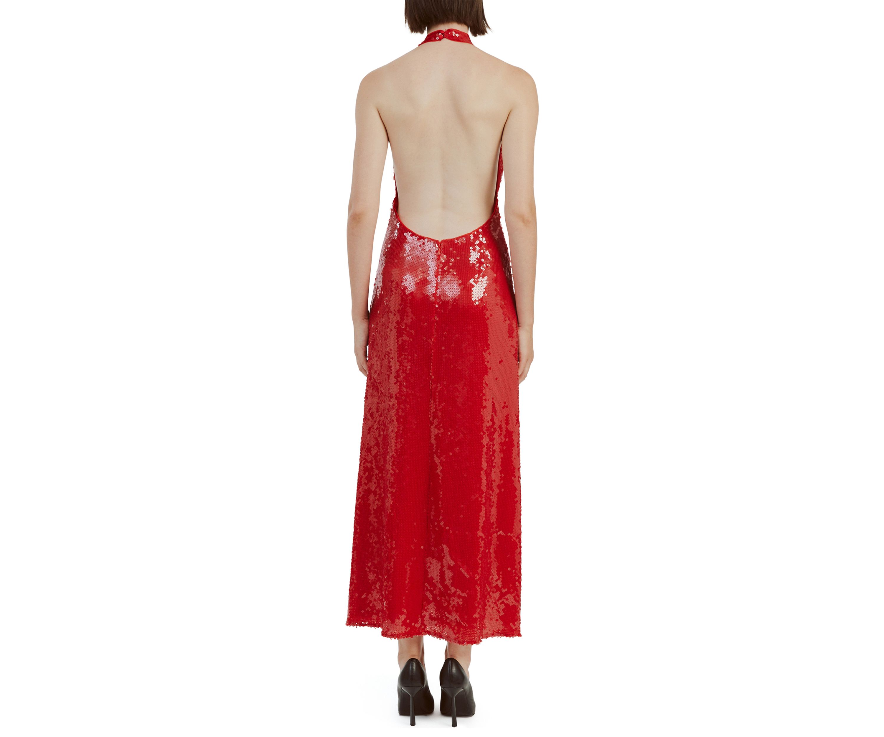 Womens Freja Sequin Midi Dress