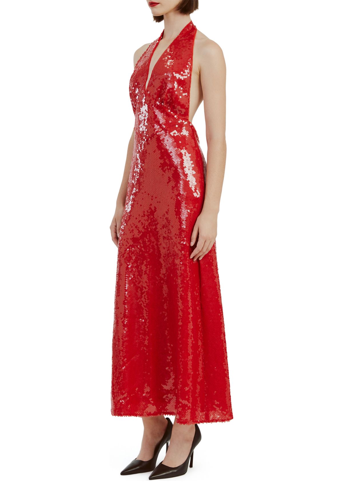 Womens Freja Sequin Midi Dress