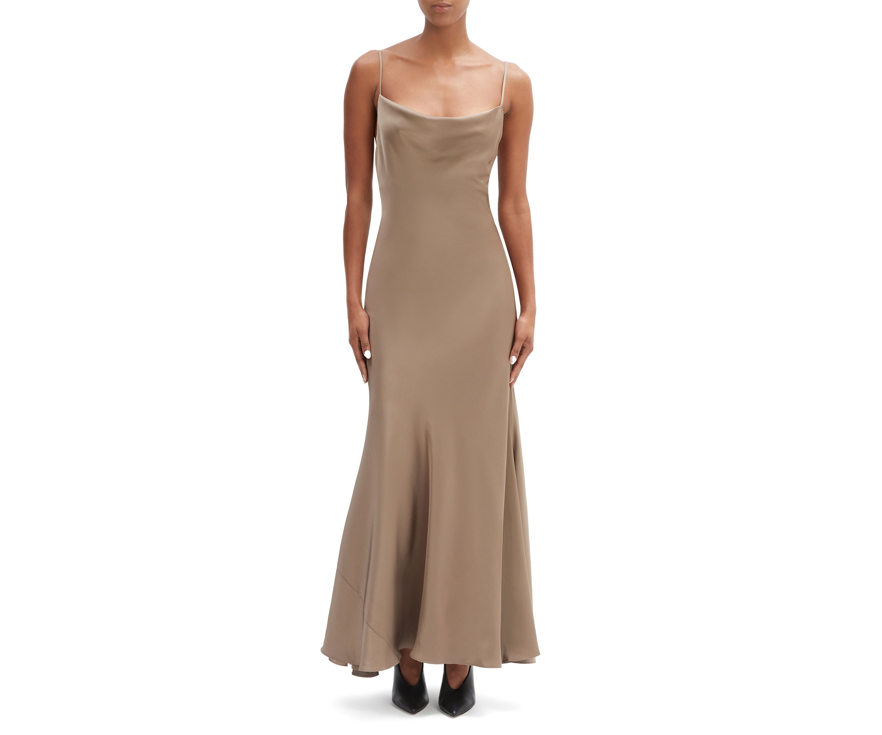 Womens Monroe Cowl Neck Maxi Dress