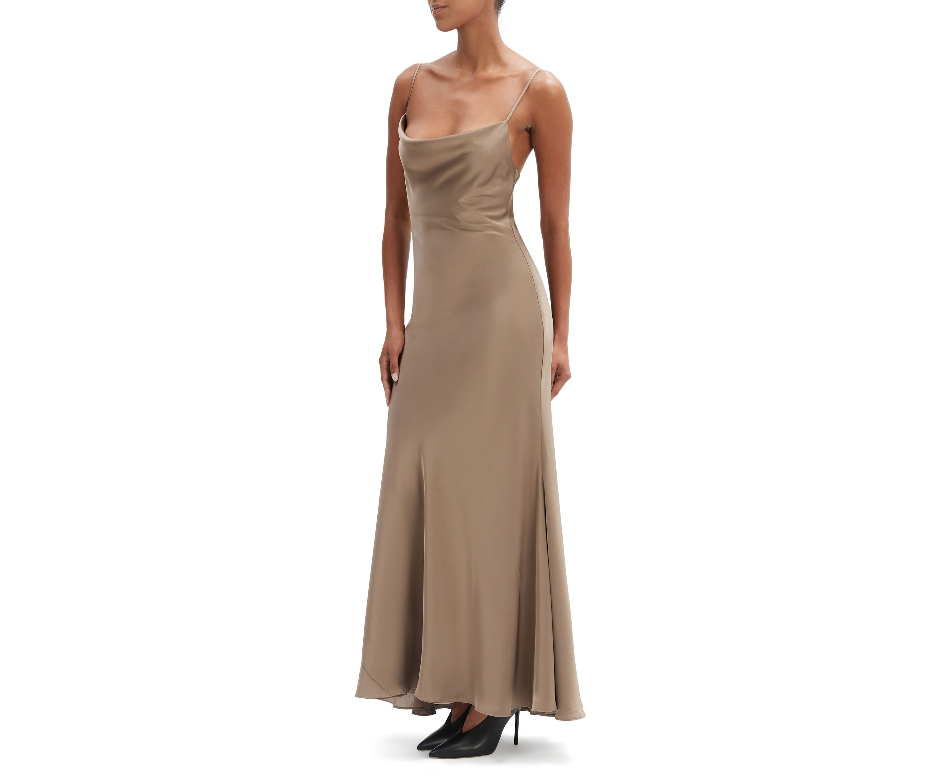 Womens Monroe Cowl Neck Maxi Dress